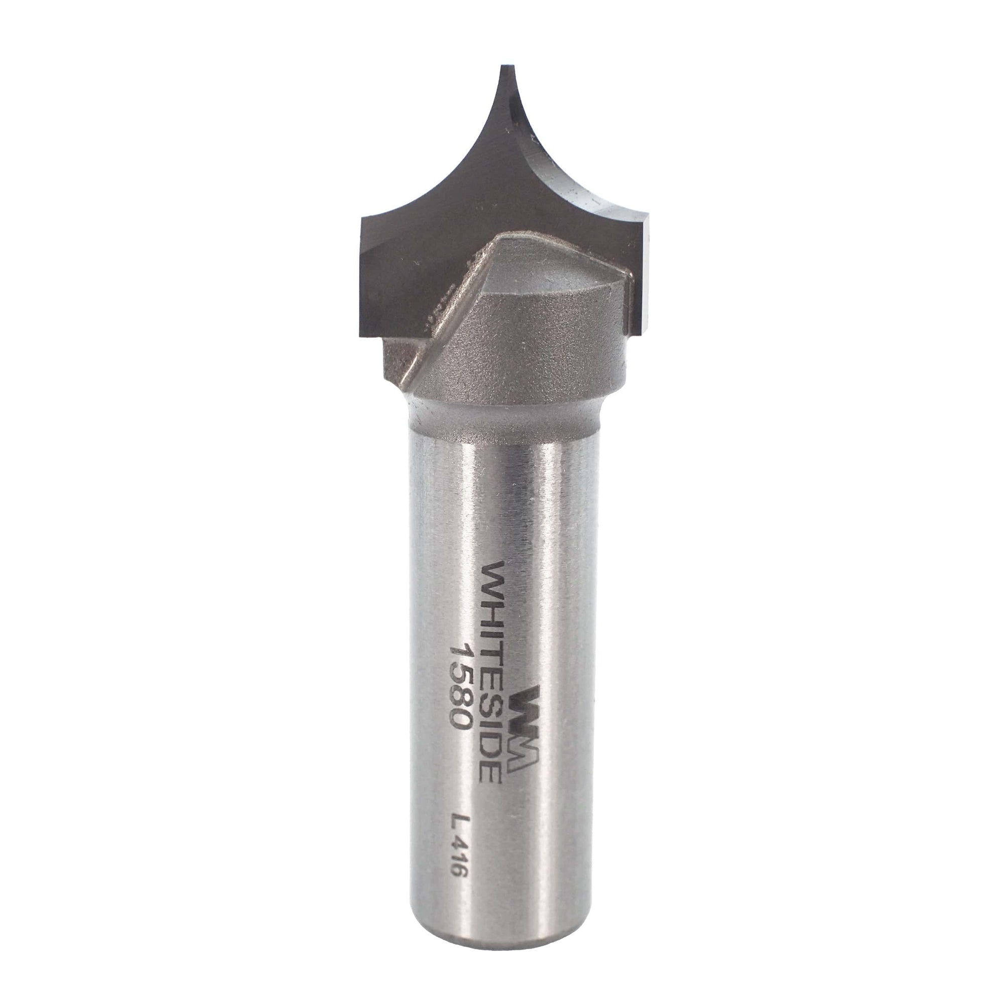 1580 Pointed Round Over Router Bit 3/8" R 3/4" D 1/2" SH alt 0