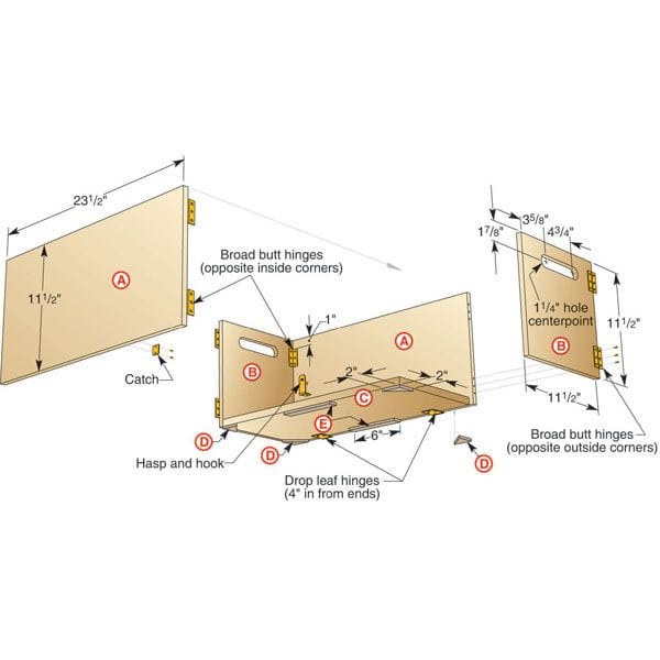 Folding Shop Box - Downloadable Plan alt 0