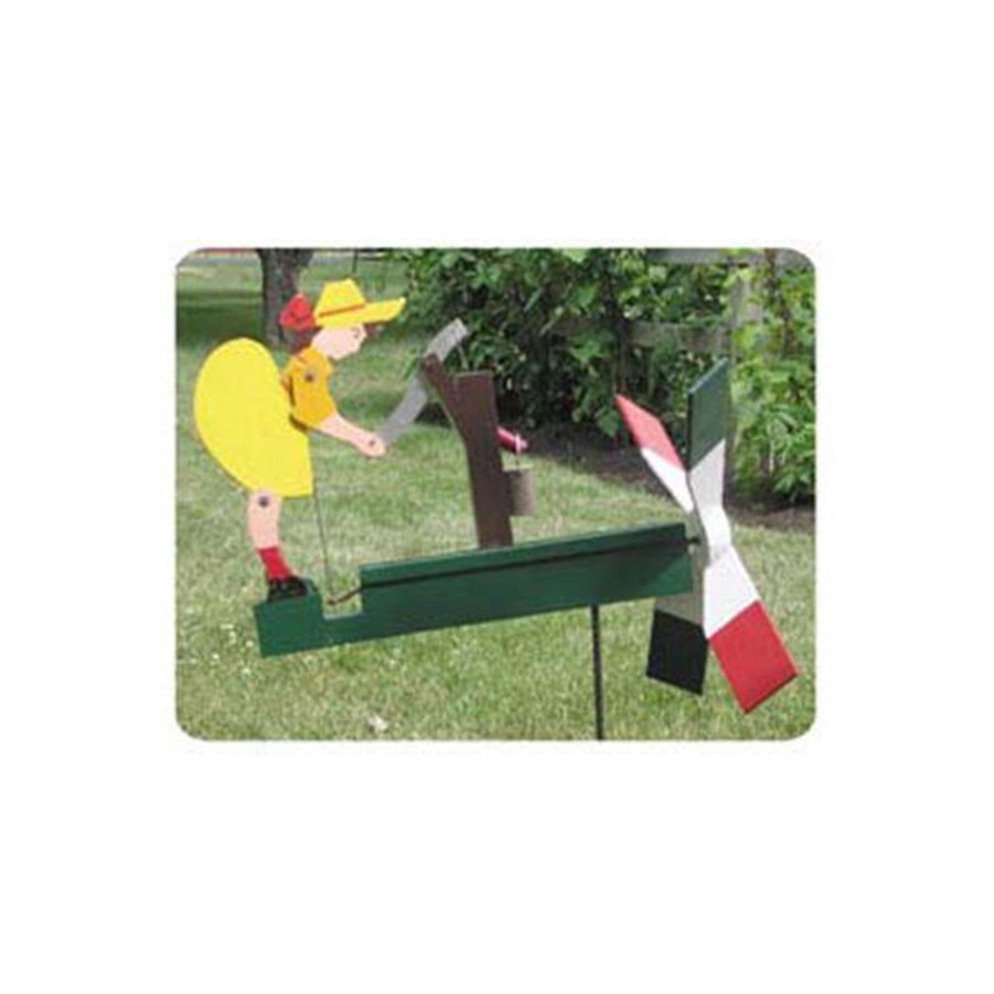 Woodworking Project Paper Plan to Build Waterpump Girl Whirligig alt 0