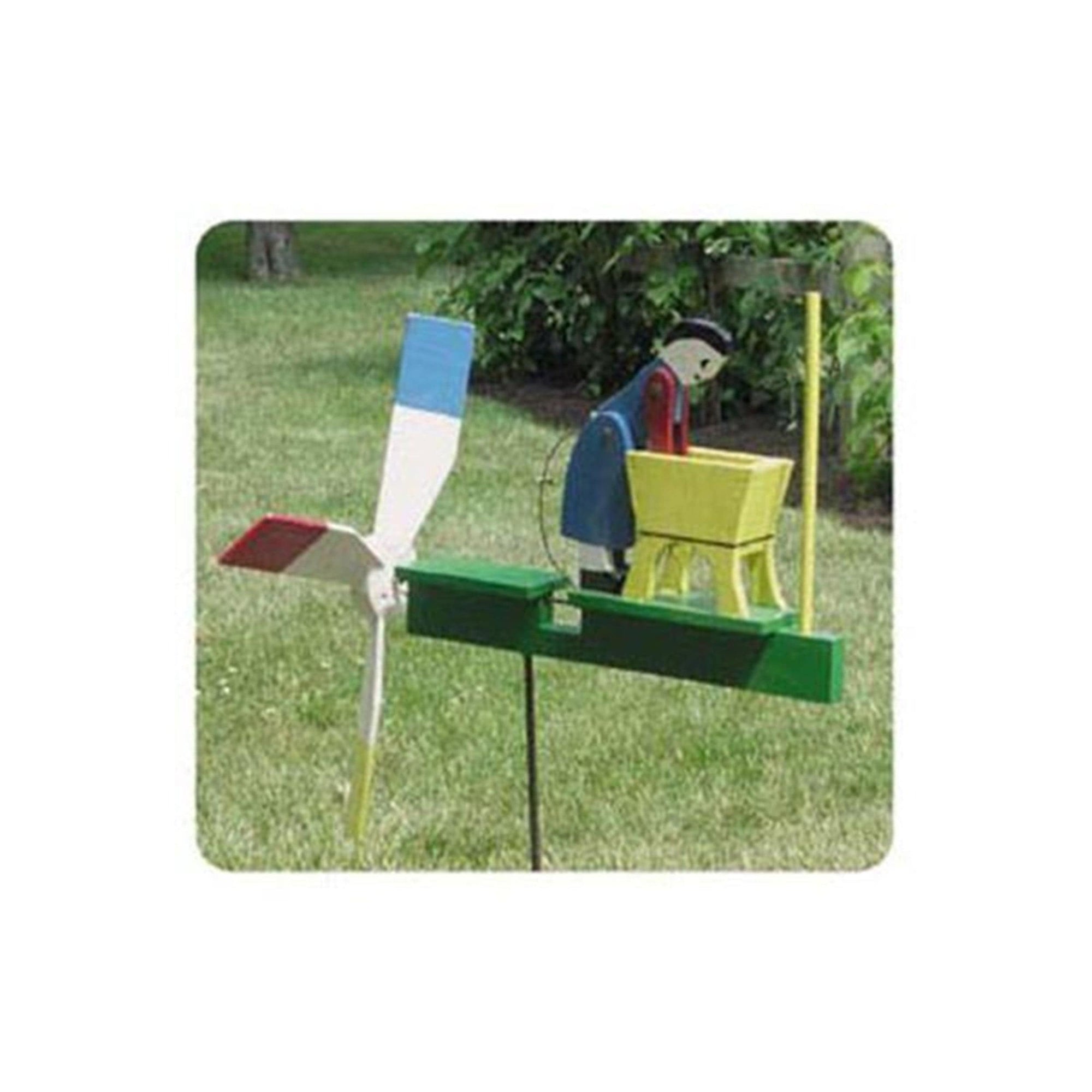 Woodworking Project Paper Plan to Build Woman Washing Whirligig alt 0