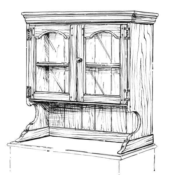 Woodworking Project Paper Plan to Build Buffet Hutch alt 0