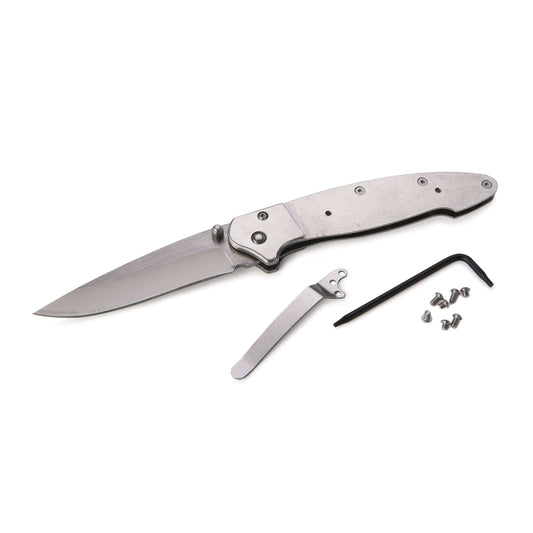 Liner Lock Pocketknife for Hunting and Fishing - 7-7/8" - Unfinished Kit alt 0