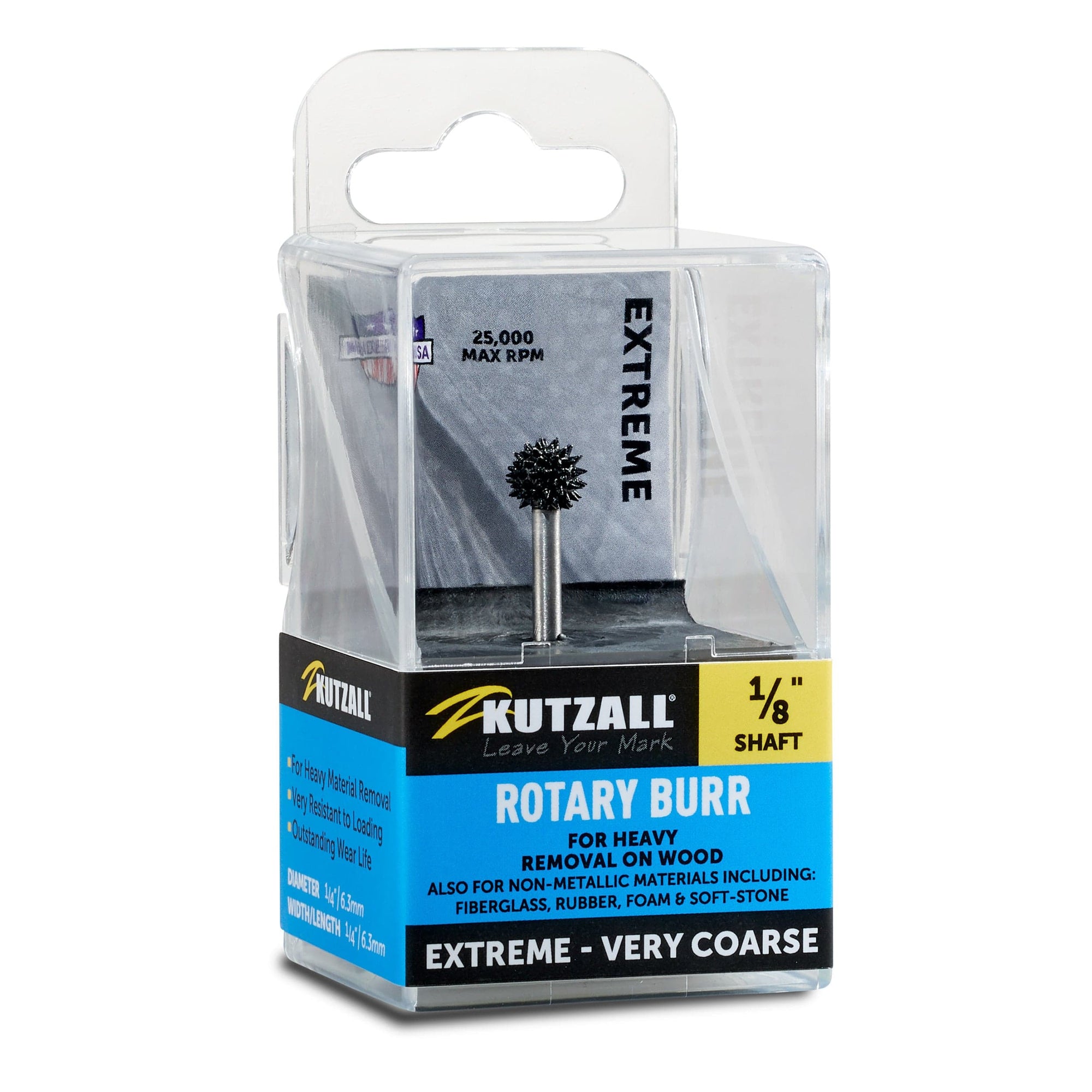 Extreme Sphere Burr, 1/8" Shaft, Very Coarse (1/4" x 1/4") alt 0