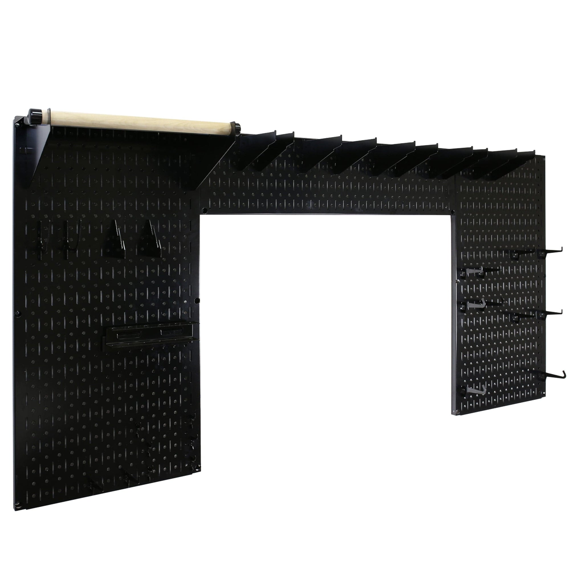 Lazy Guy DIY Maker Woodworking Tool Storage Organizer Set, Black alt 0