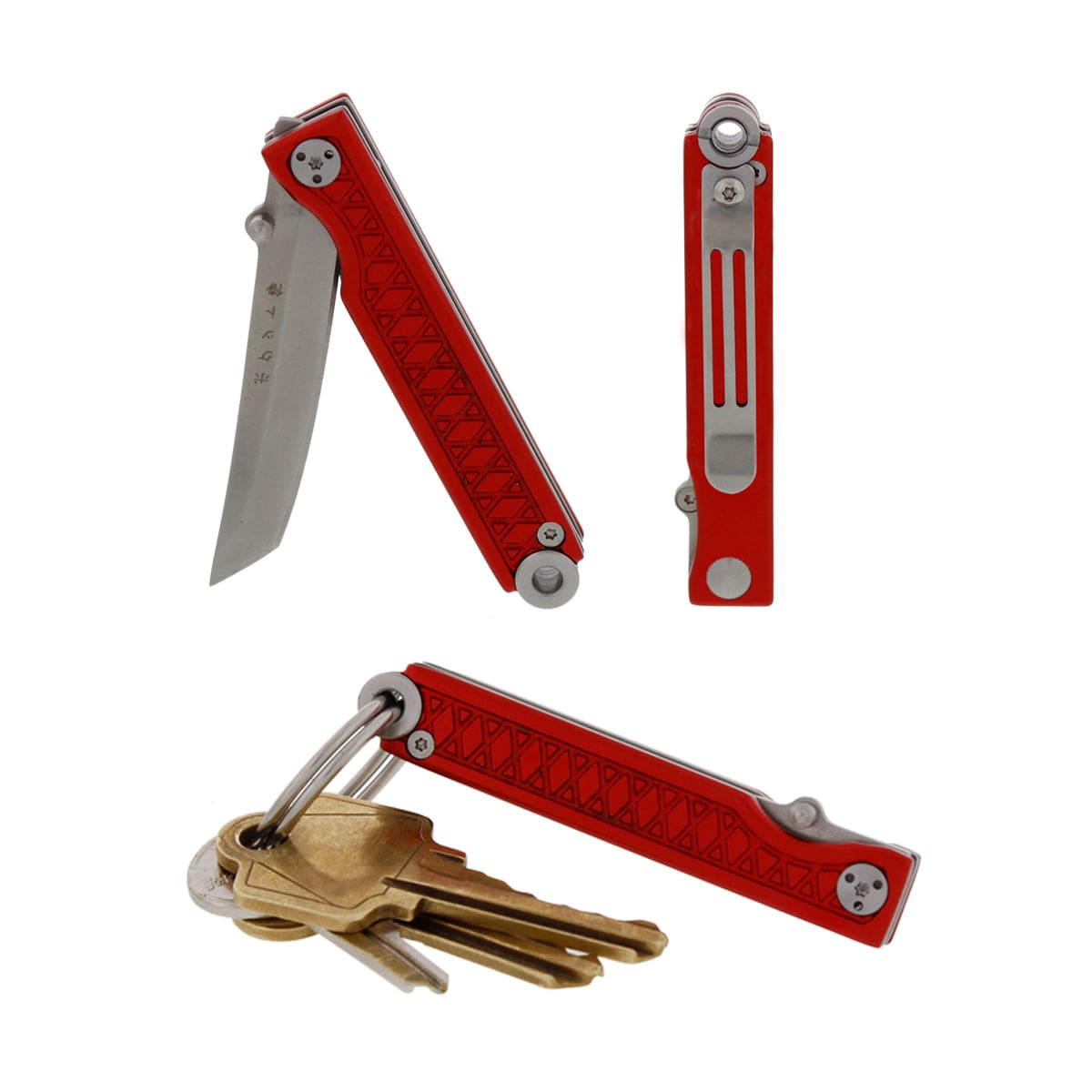 Pocket Samurai Keychain Knife - Red alt 0