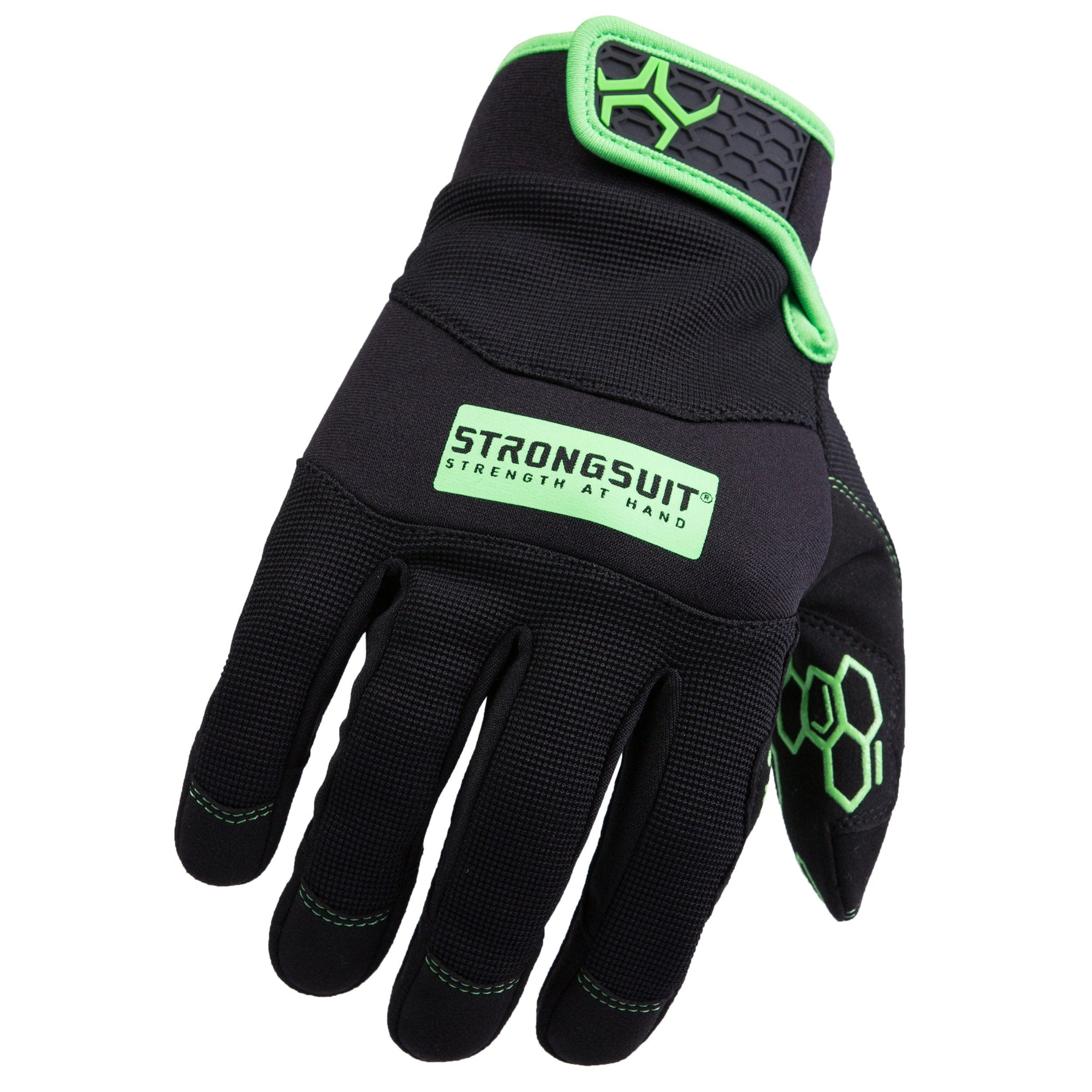 Grasper Gloves, Black/Green, Large alt 0