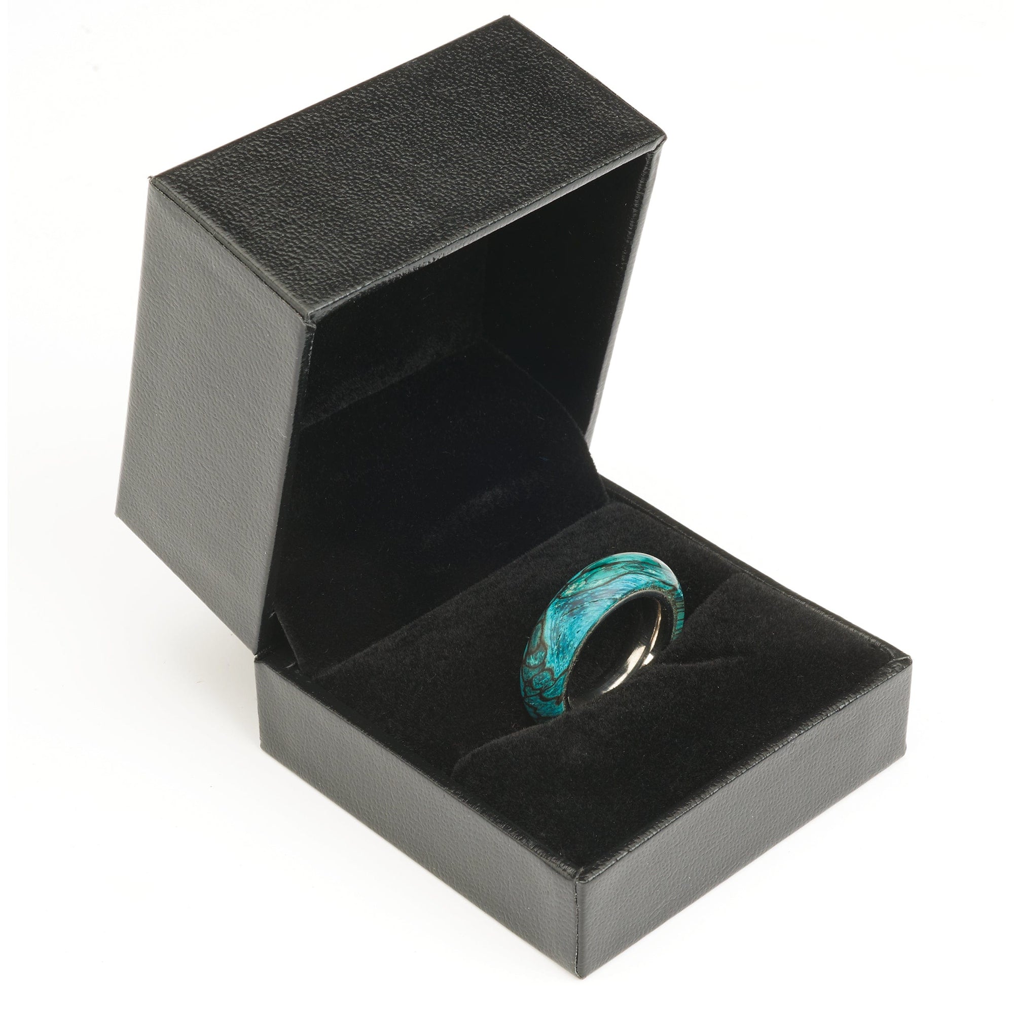 Ring Display Box - Black with Felt Lining alt 0