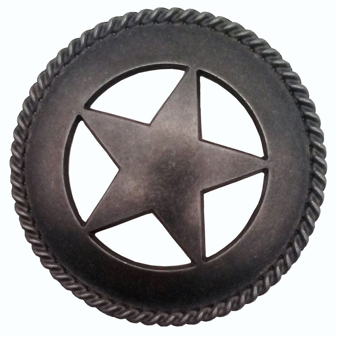 Large Star with Rope Pull, Pewter Oxide alt 0