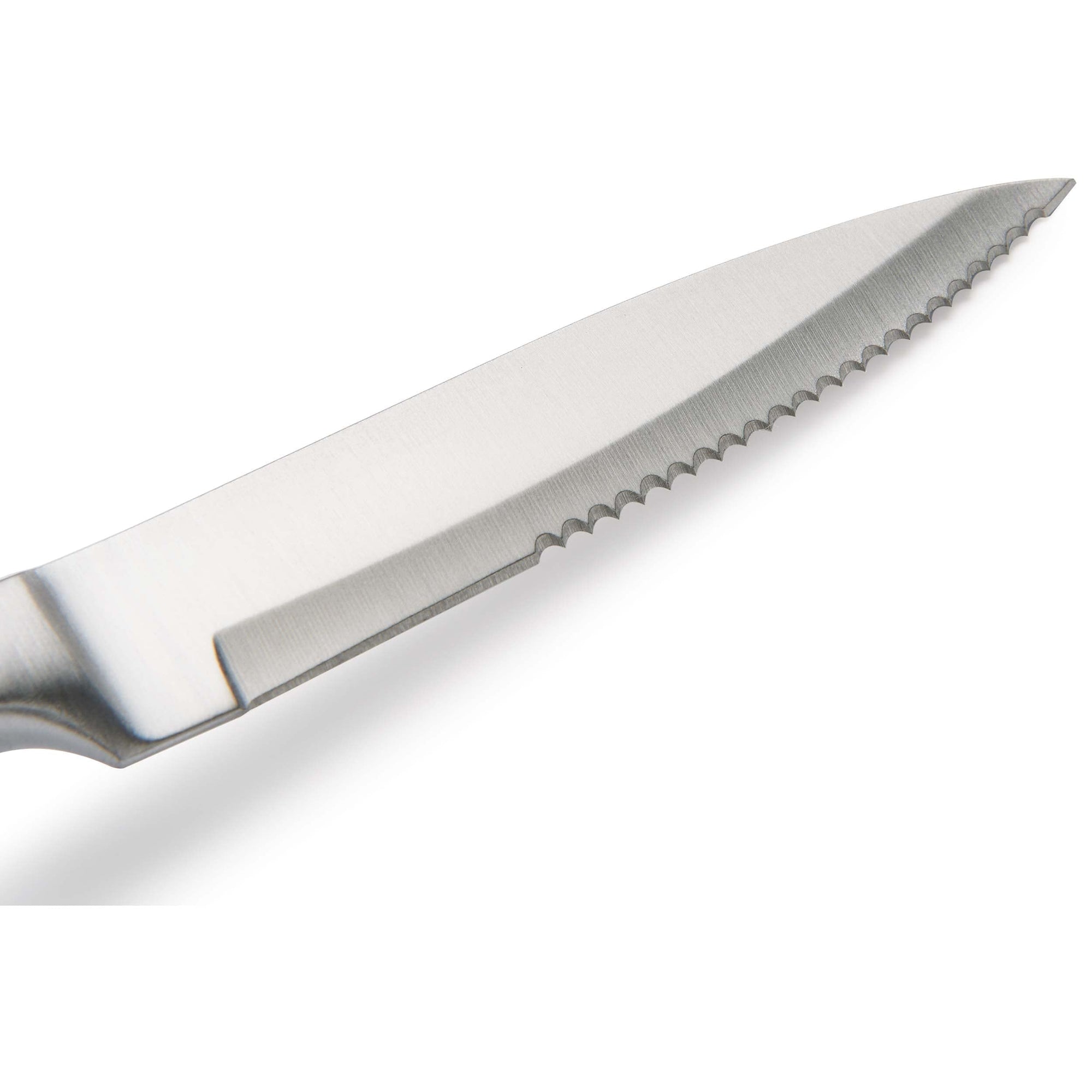 Steak Knife Set for Cutting Steak and Other Meats - 9-3/16" - SS - Unfinished Kit - 6 Piece alt 0