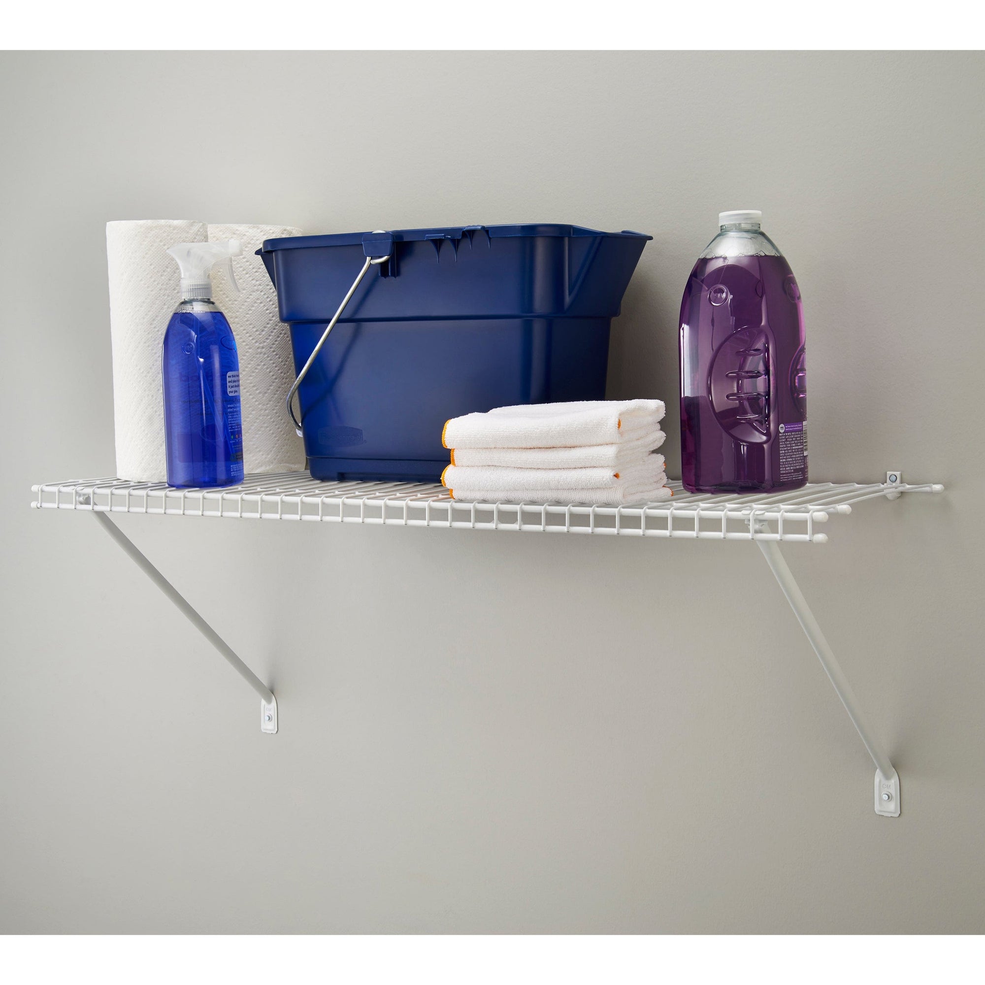Wire Shelf Kit 24" W x 12" D, White alt 0