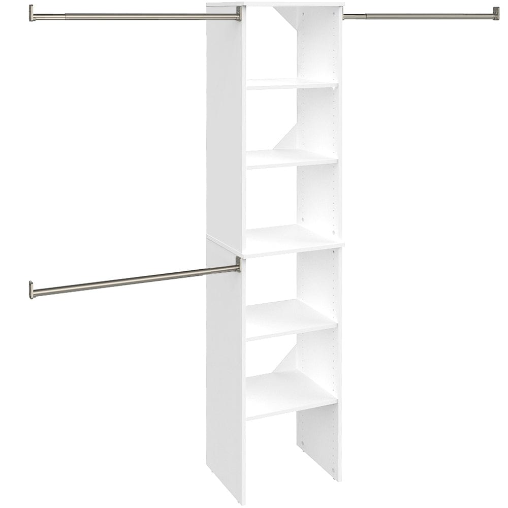 SuiteSymphony 16" W Starter Closet Tower Kit, Pure White alt 0