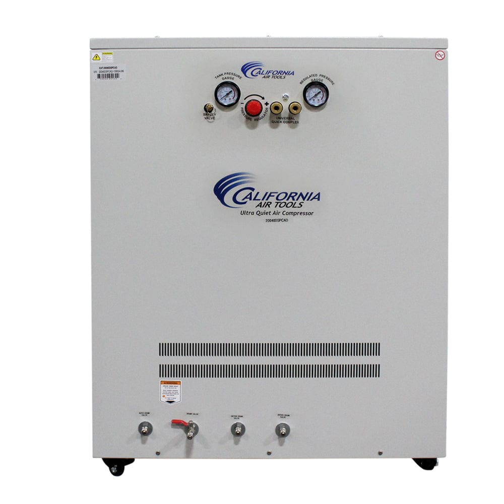 4HP 20 Gallon Oil-Free Compressor with Drying System in Soundproof Cabinet