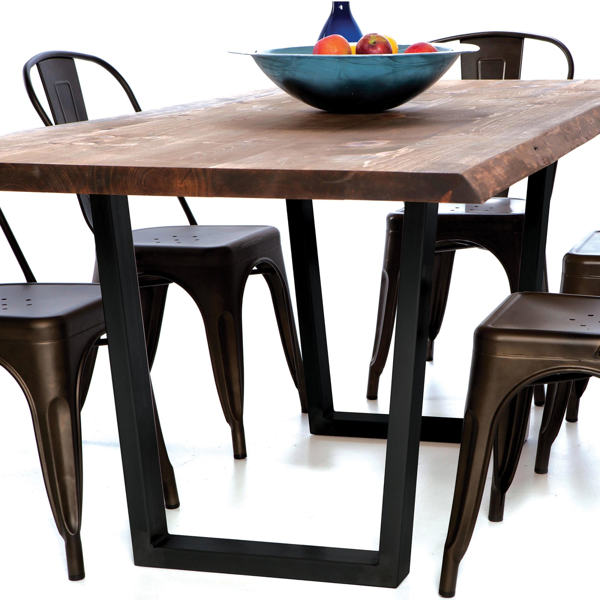 "V" Slab Legs 28" High Black Pair alt 0