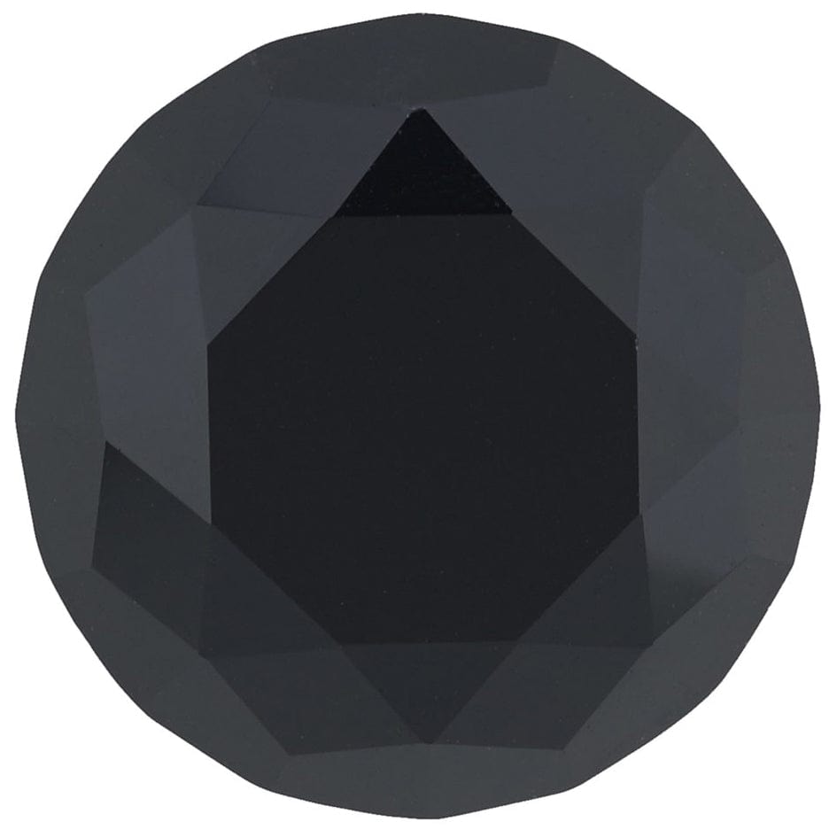 Contemporary Knob, 1-3/16" D, Chrome, Black alt 0