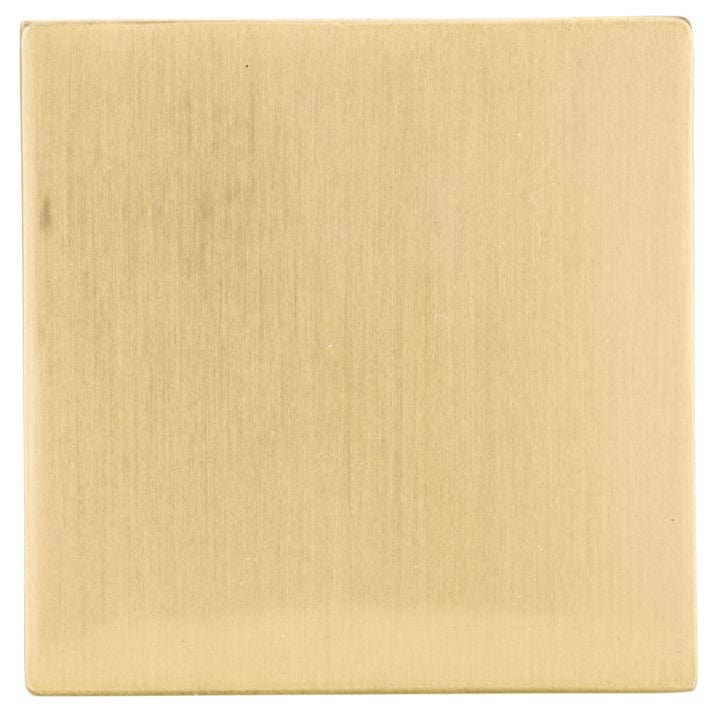 Contemporary Knob, 1-21/32" x 1-21/32", Champagne Bronze alt 0