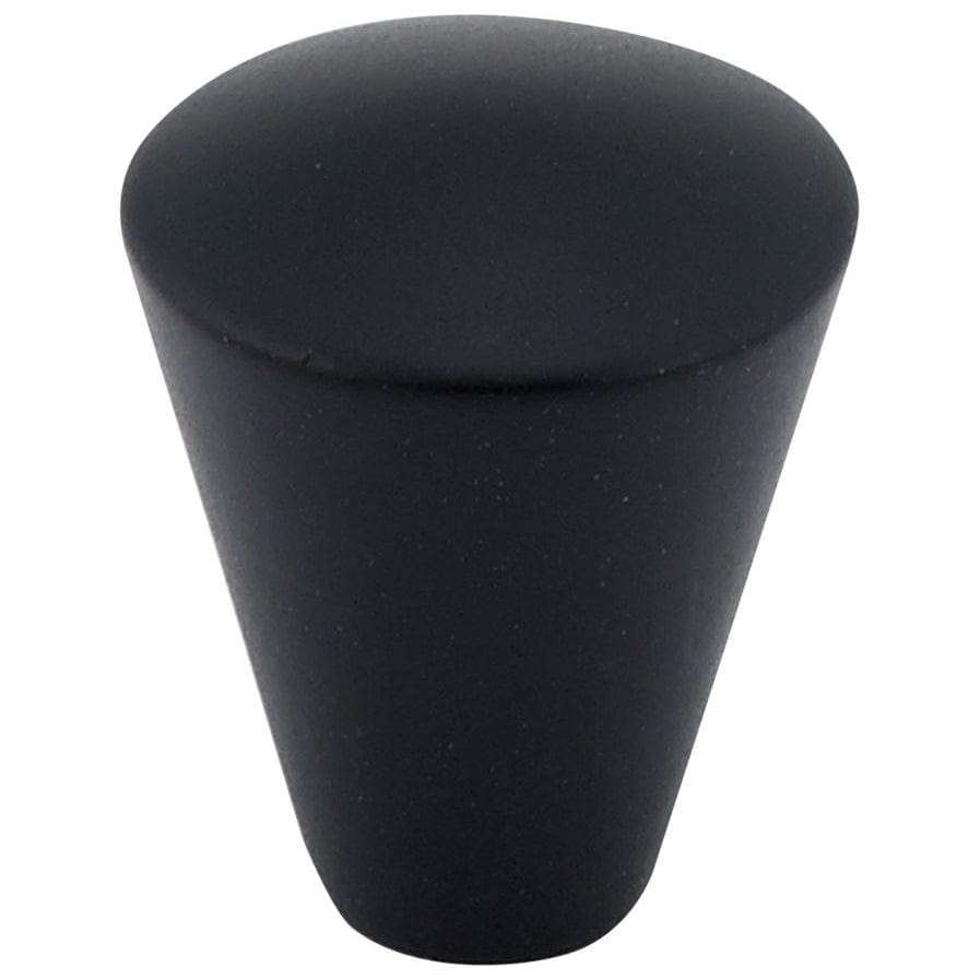 Contemporary Knob, 9/16" D, Matte Black alt 0