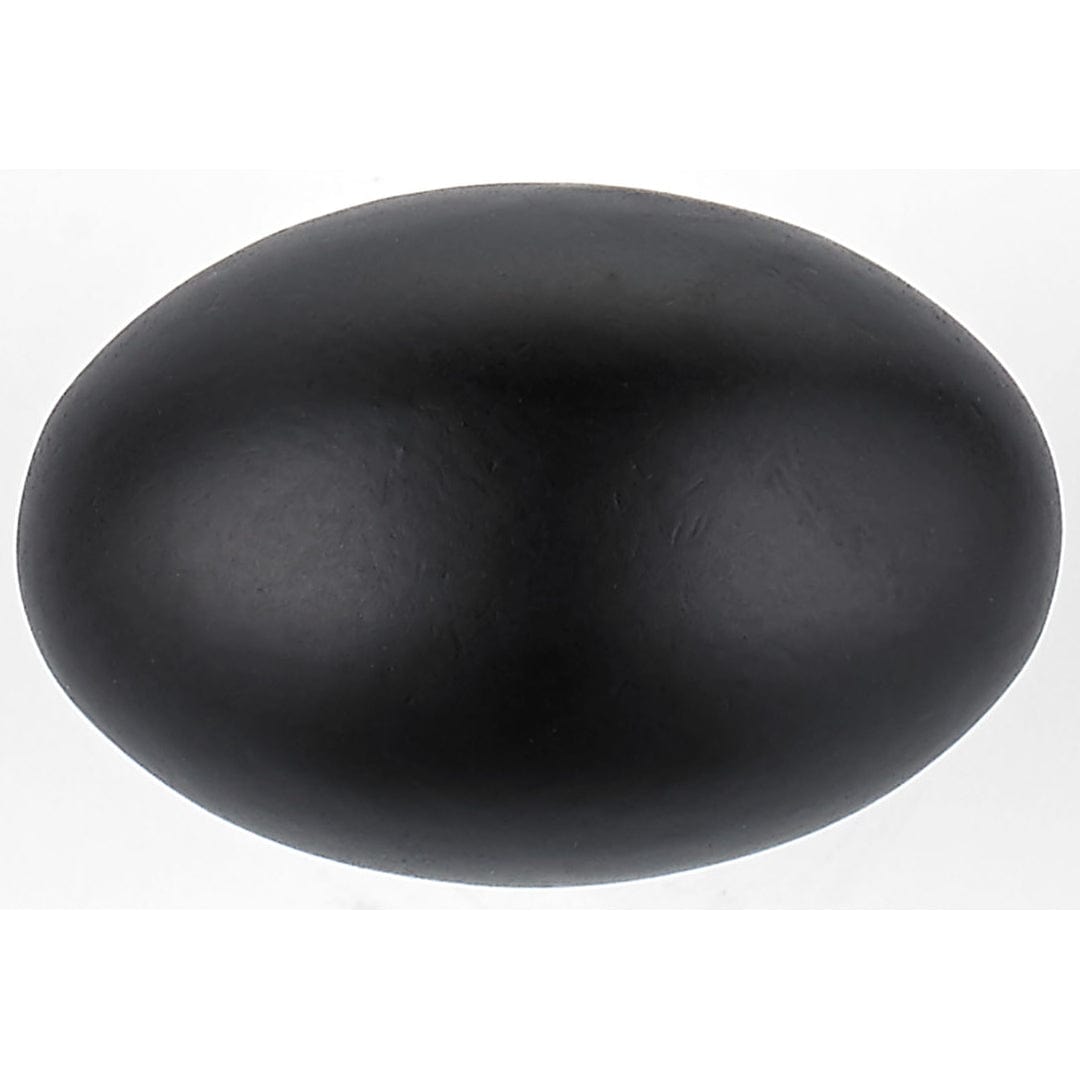 Traditional Knob, 1-3/16" x 25/32", Matte Black alt 0