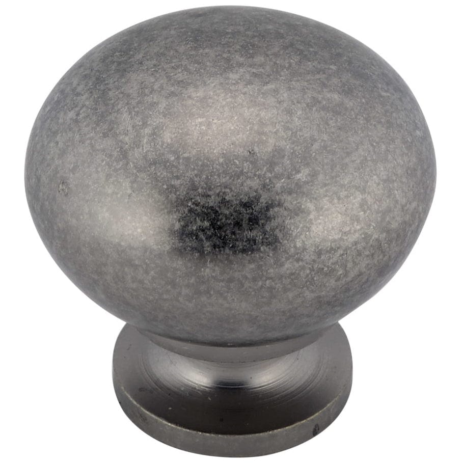 Traditional Knob, 1-1/4" D, Pewter alt 0