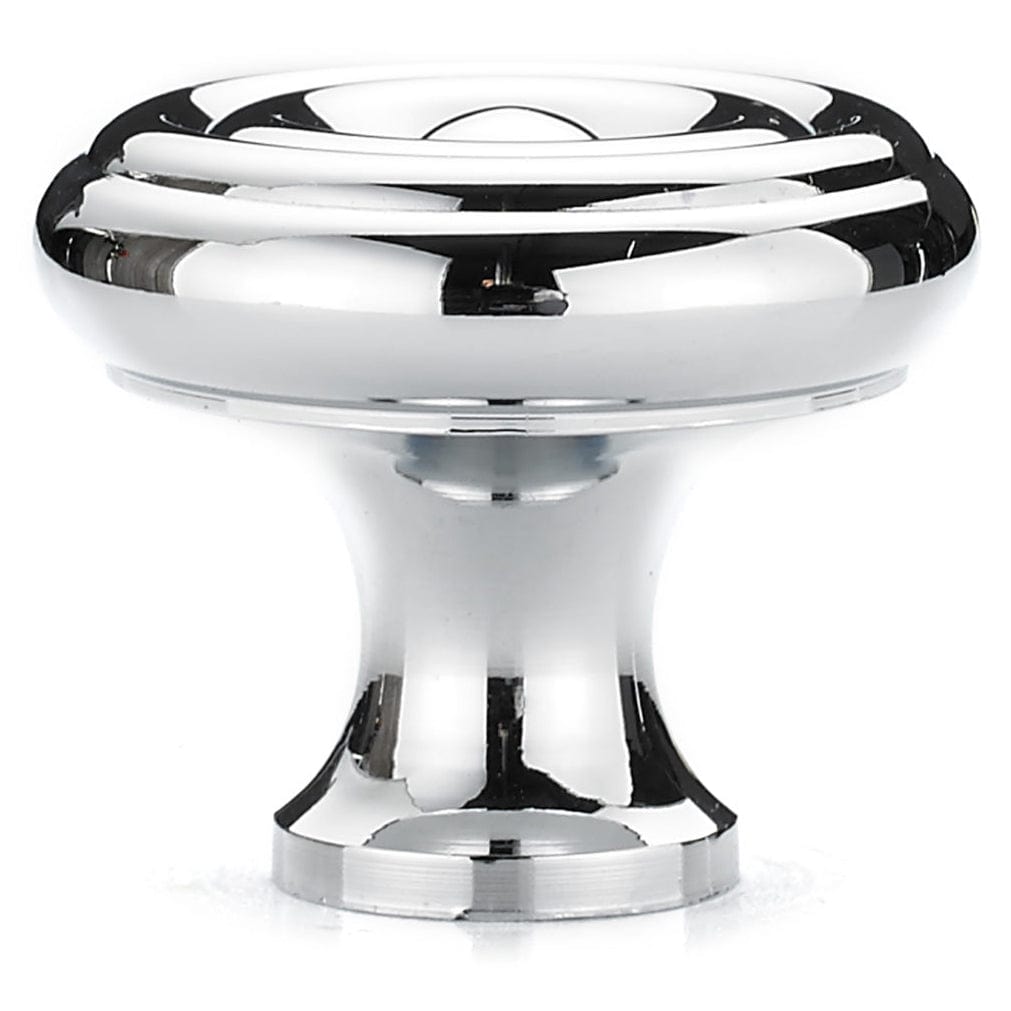 Traditional Knob, 1-1/4" D, Chrome alt 0
