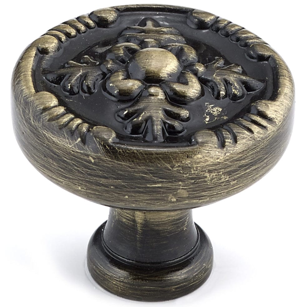 Traditional Knob, 1-1/4" D, Antique English alt 0