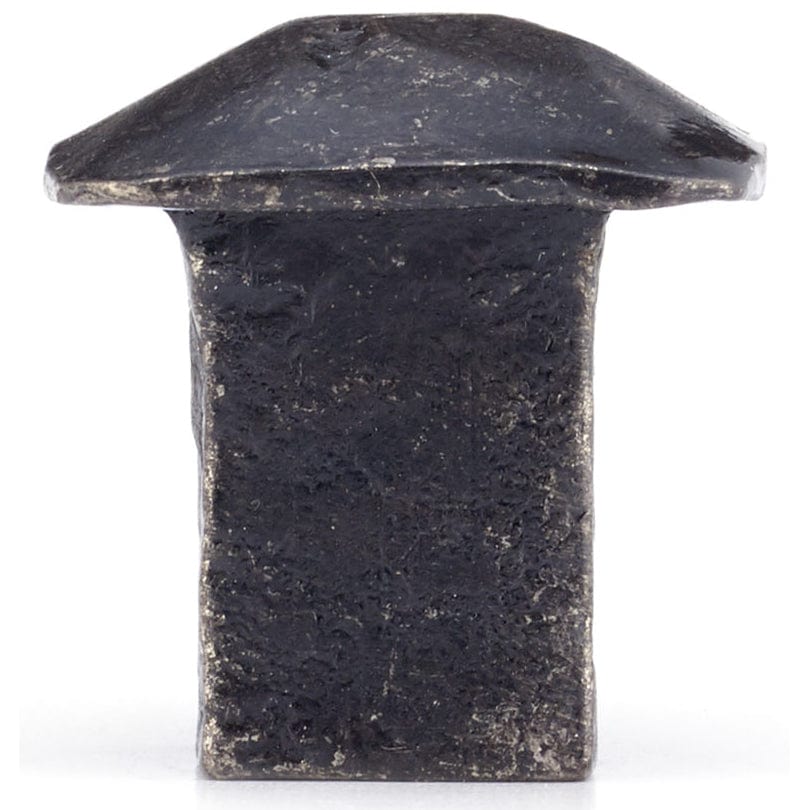 Contemporary Knob, 1-1/32" x 1-1/32", Matte Black Iron alt 0