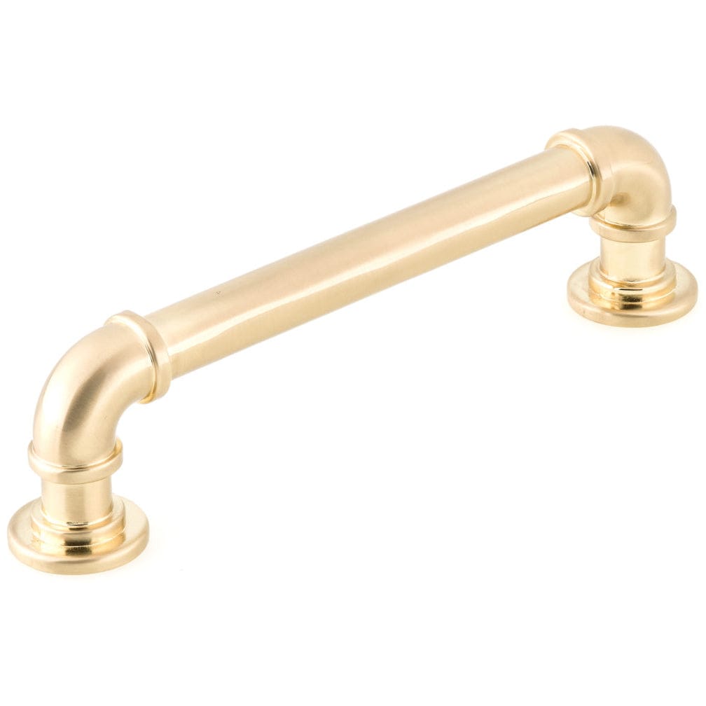 Eclectic Pull, 5-1/16" Center-to-Center, Satin Brass alt 0