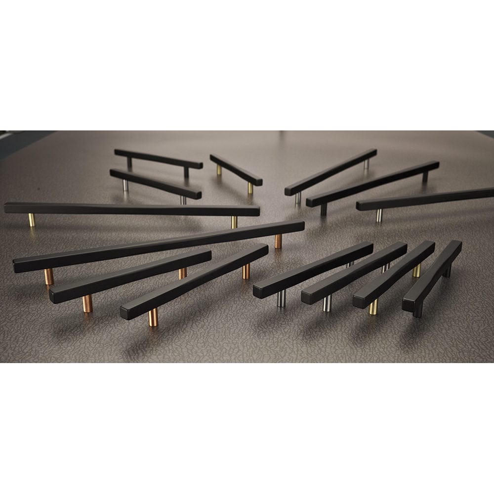 Contemporary Pull, 12-5/8" Center-to-Center, Matte Black alt 0