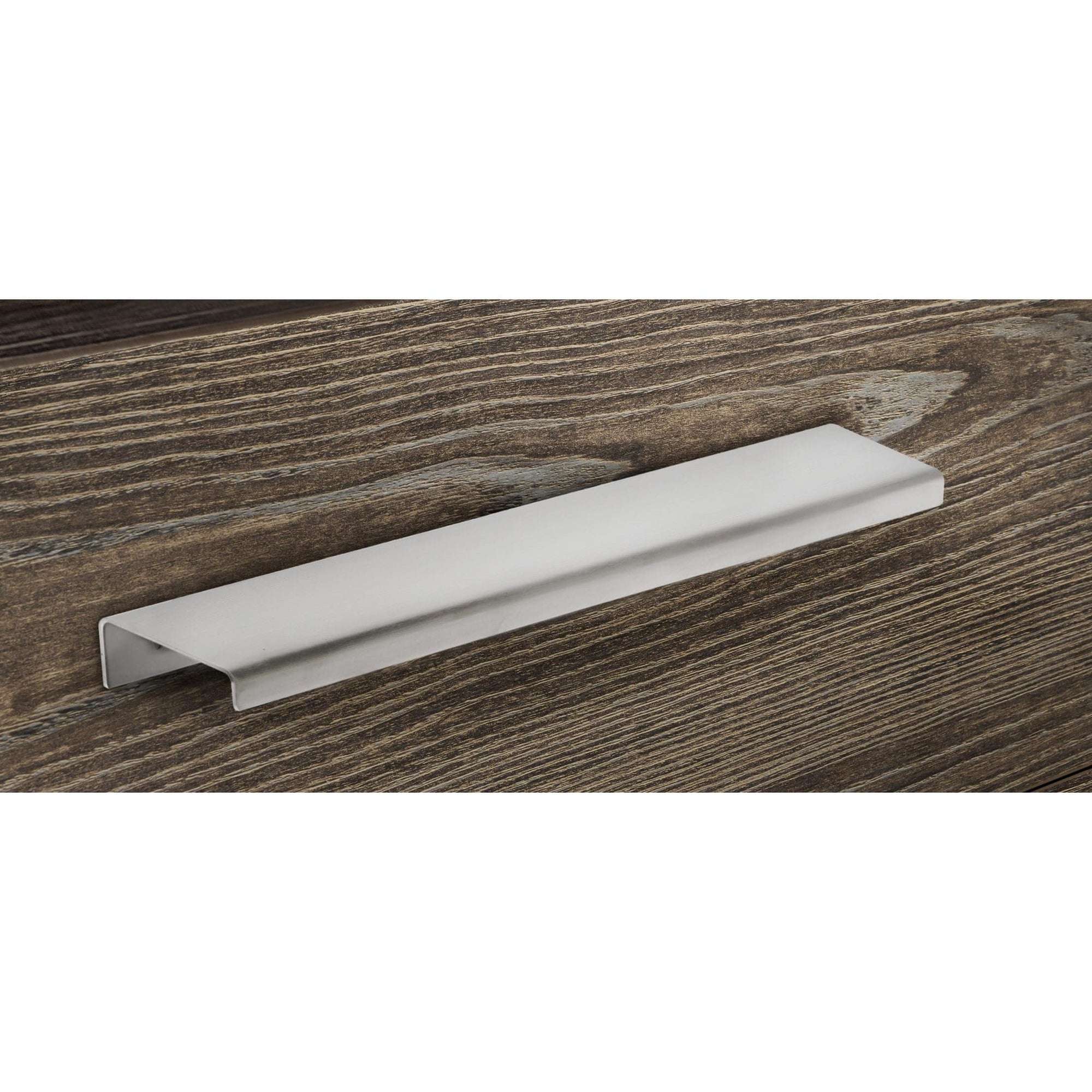 Contemporary Edge Pull, 26" Center-to-Center, Stainless Steel alt 0