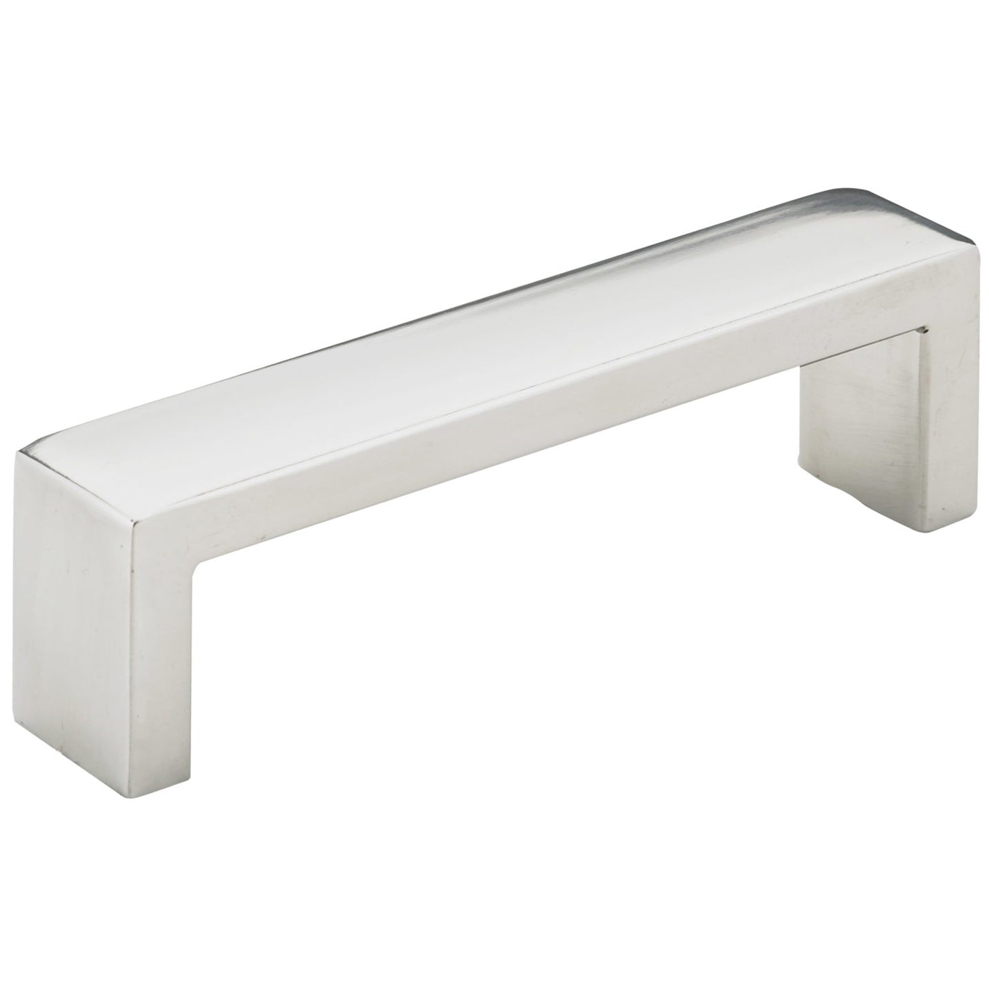 Contemporary Pull, 3-3/4" Center-to-Center, Polished Stainless Steel alt 0