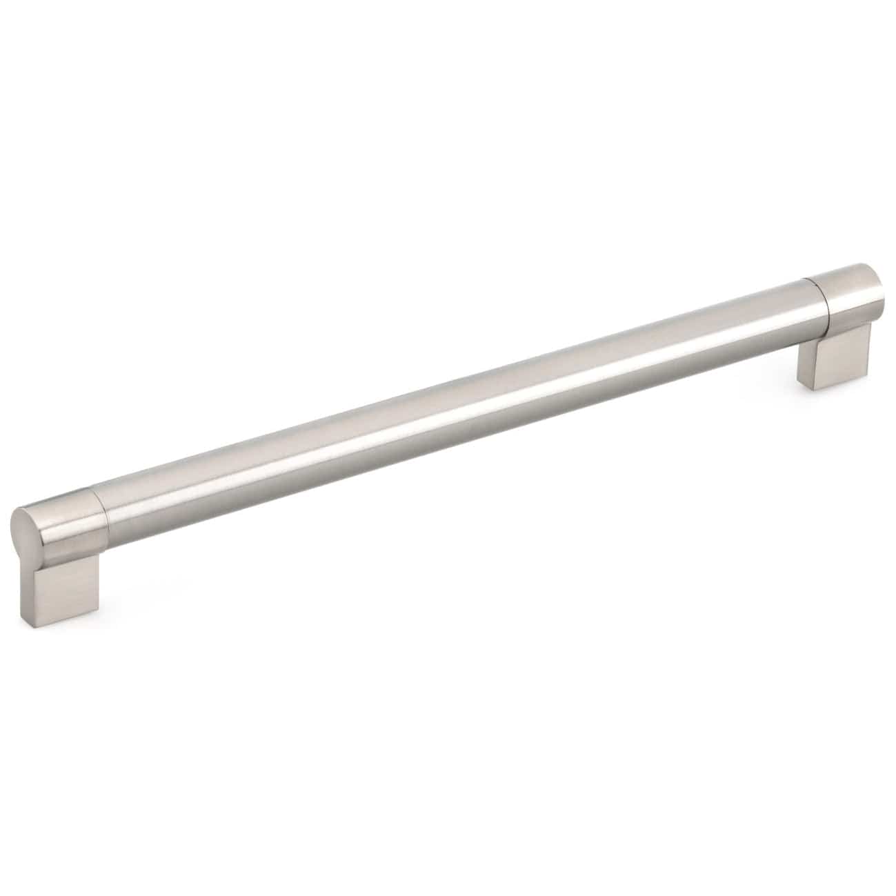 Contemporary Pull, 12-5/8" Center-to-Center, Brushed Nickel alt 0
