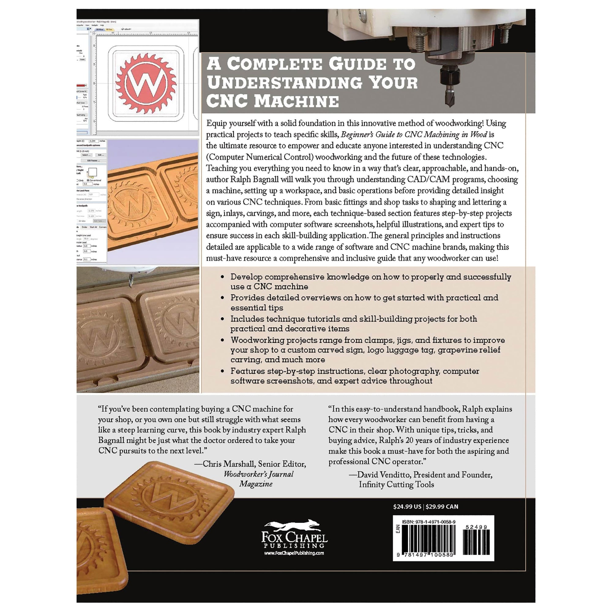 Beginner's Guide to CNC Machining in Wood: Understanding the Machines, Tools, and Software, Plus Projects to Make alt 0