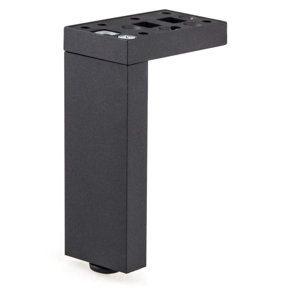 13-3/4" (350 mm) Adjustable Contemporary Versatile T or L Shaped Furniture Leg Dark Brown alt 0