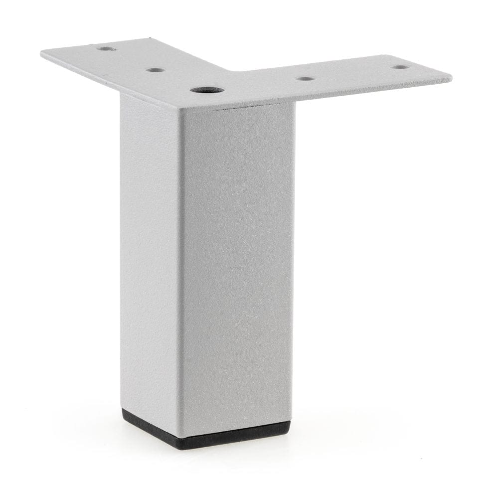 3-15/16" (100 mm) Contemporary Furniture Leg Silver Gray alt 0