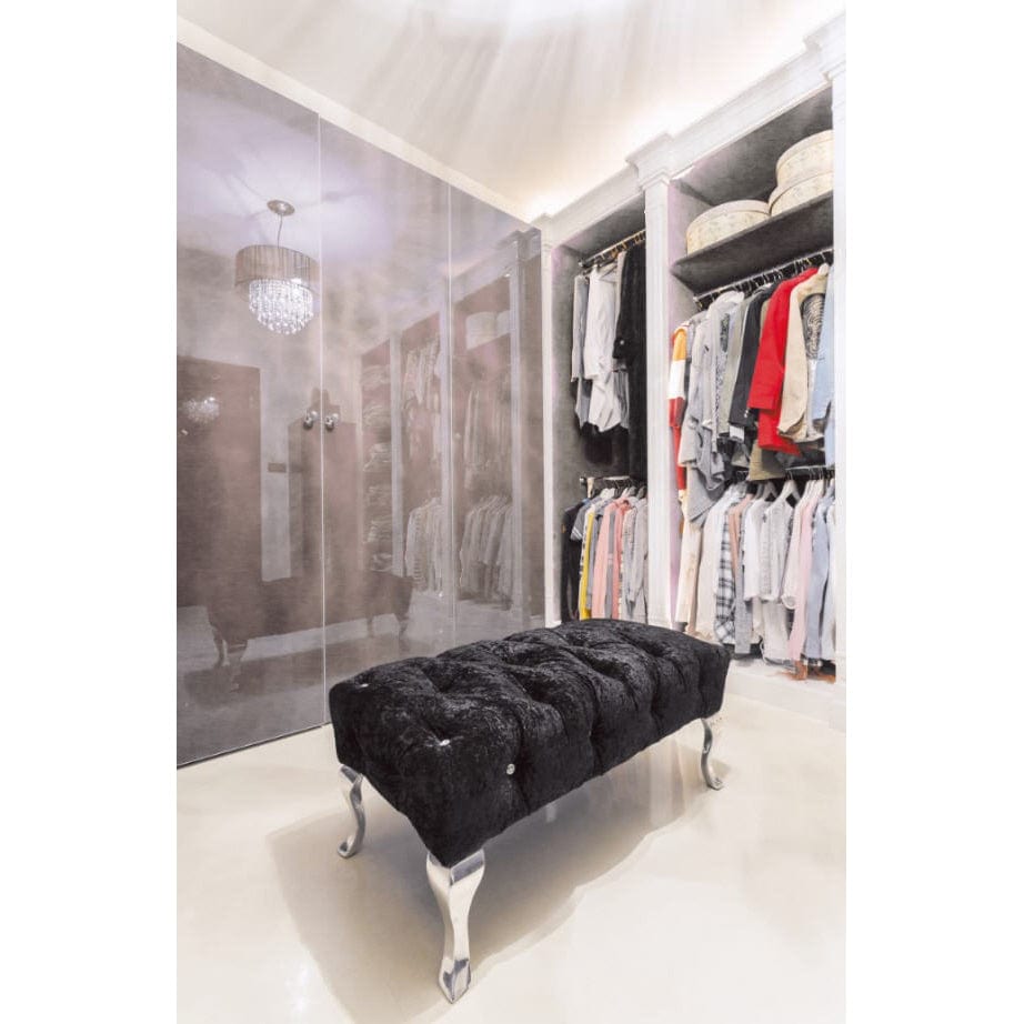 6" (152 mm) Curved Furniture Leg Polished Aluminum alt 0