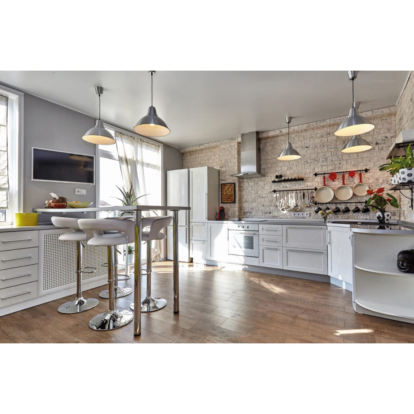 40-1/8" (1010 mm) Adjustable Table Leg Satin Chrome alt 0