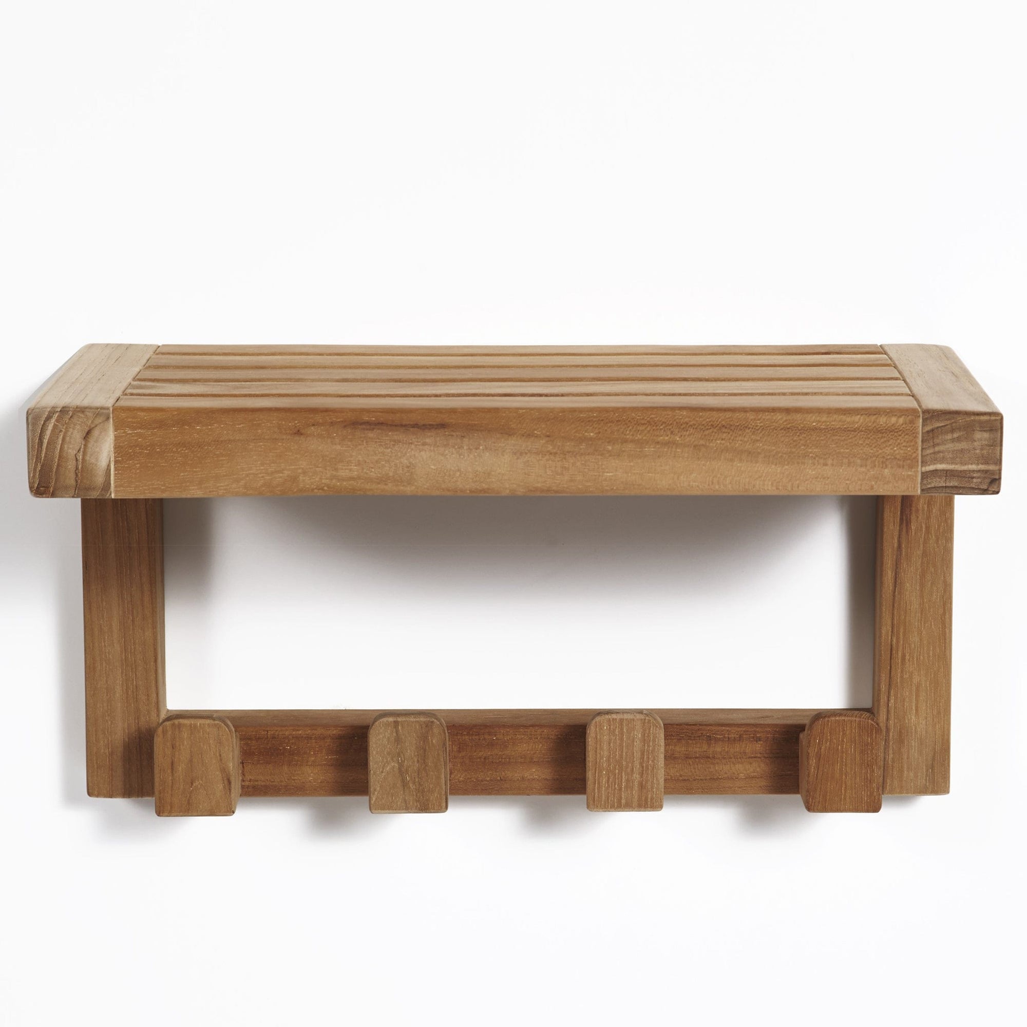 Wall Shelf with 4 Hooks alt 0