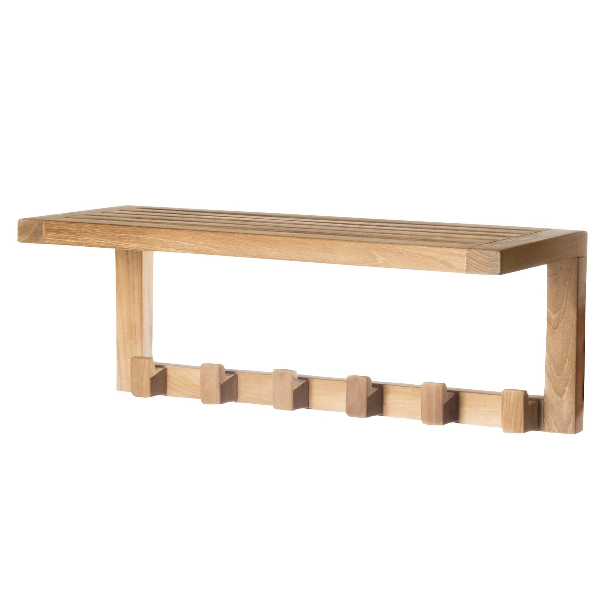 Wall Shelf with 6 Hooks alt 0