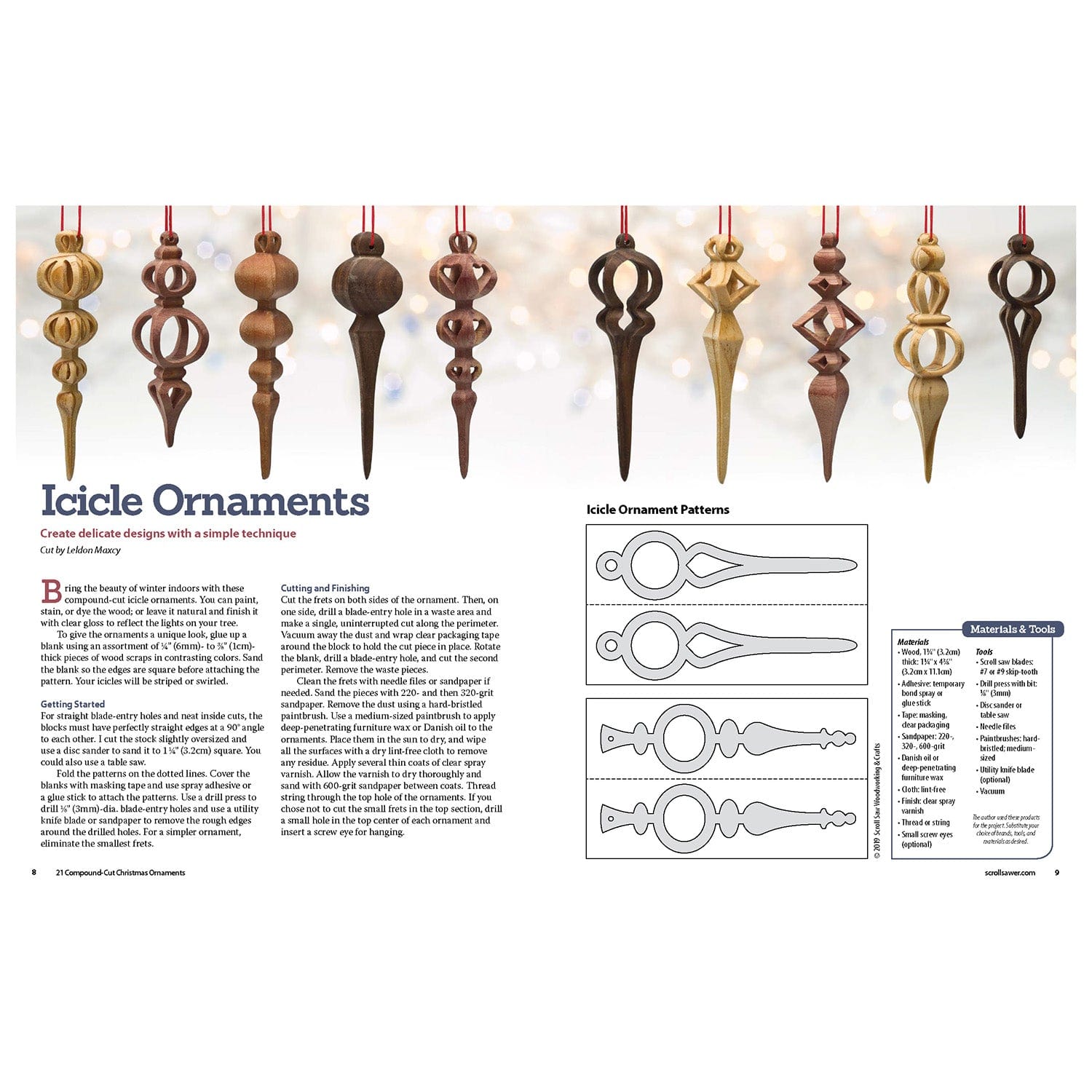 21 Compound-Cut Christmas Ornaments alt 0