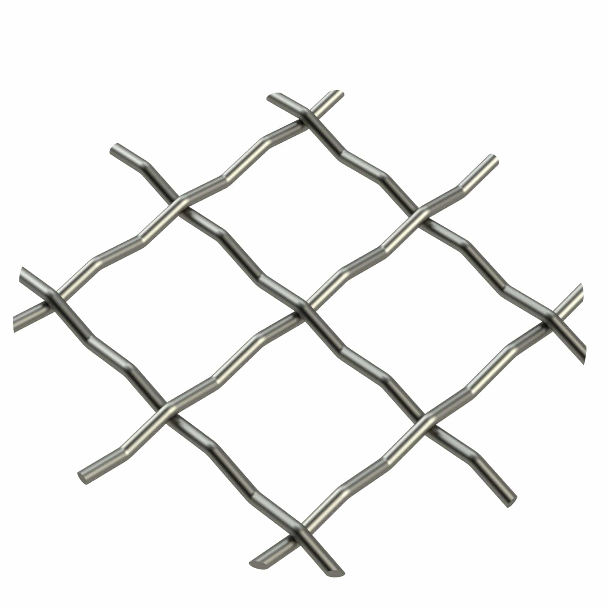 .75" Pressed Single Diamond Decorative Grille - Antique Pewter, 18" W x 48" L Sheet alt 75