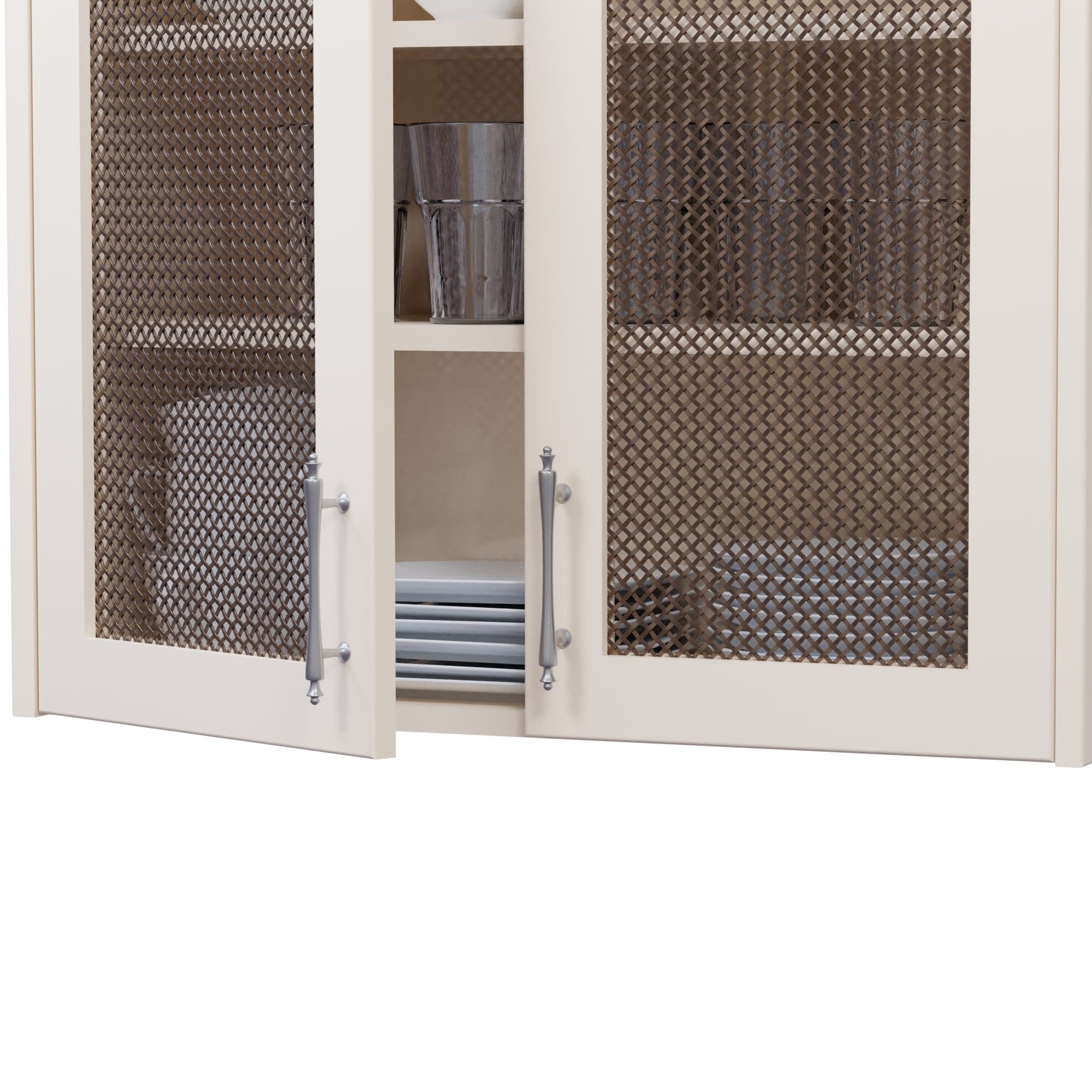 .375'' Single Flat Diamond Decorative Grille - Antique Brass, 36''W x 24''L Sheet alt 375