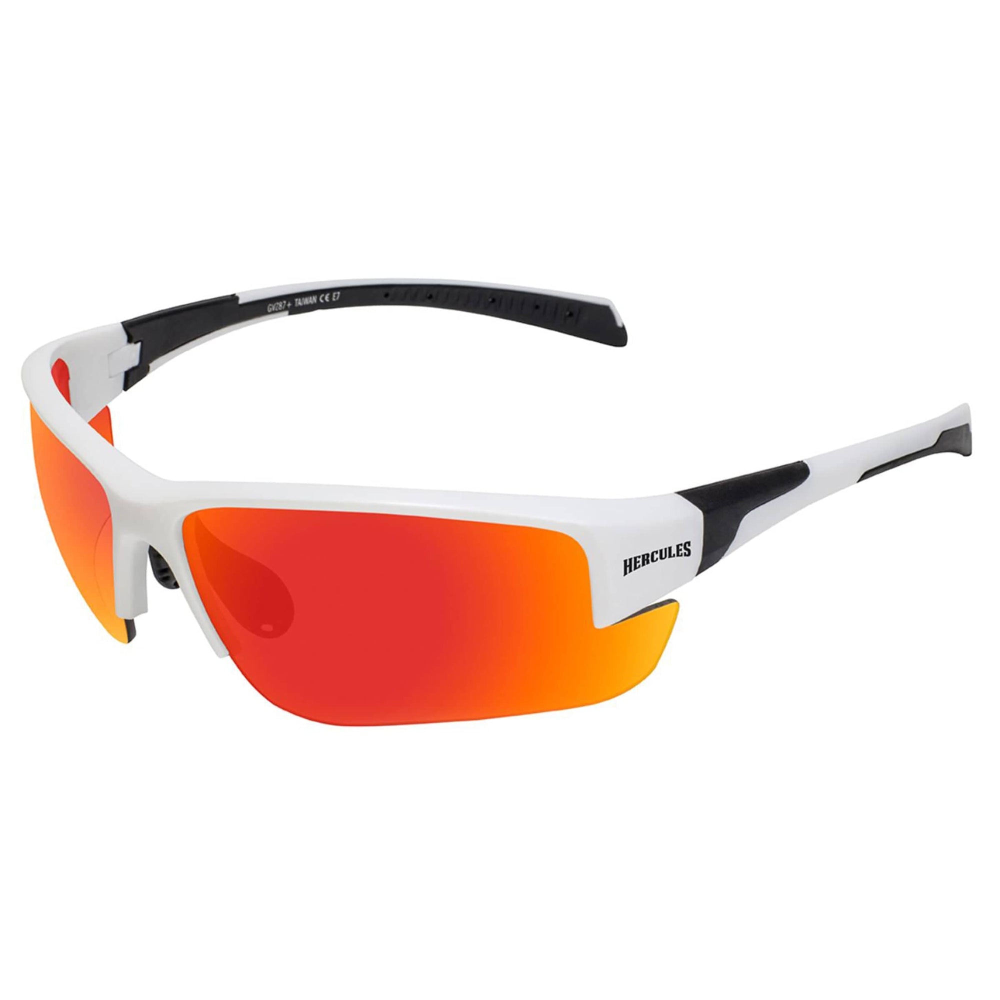 Hercules 7 White Frame Red G-Tech Safety Lenses alt 0