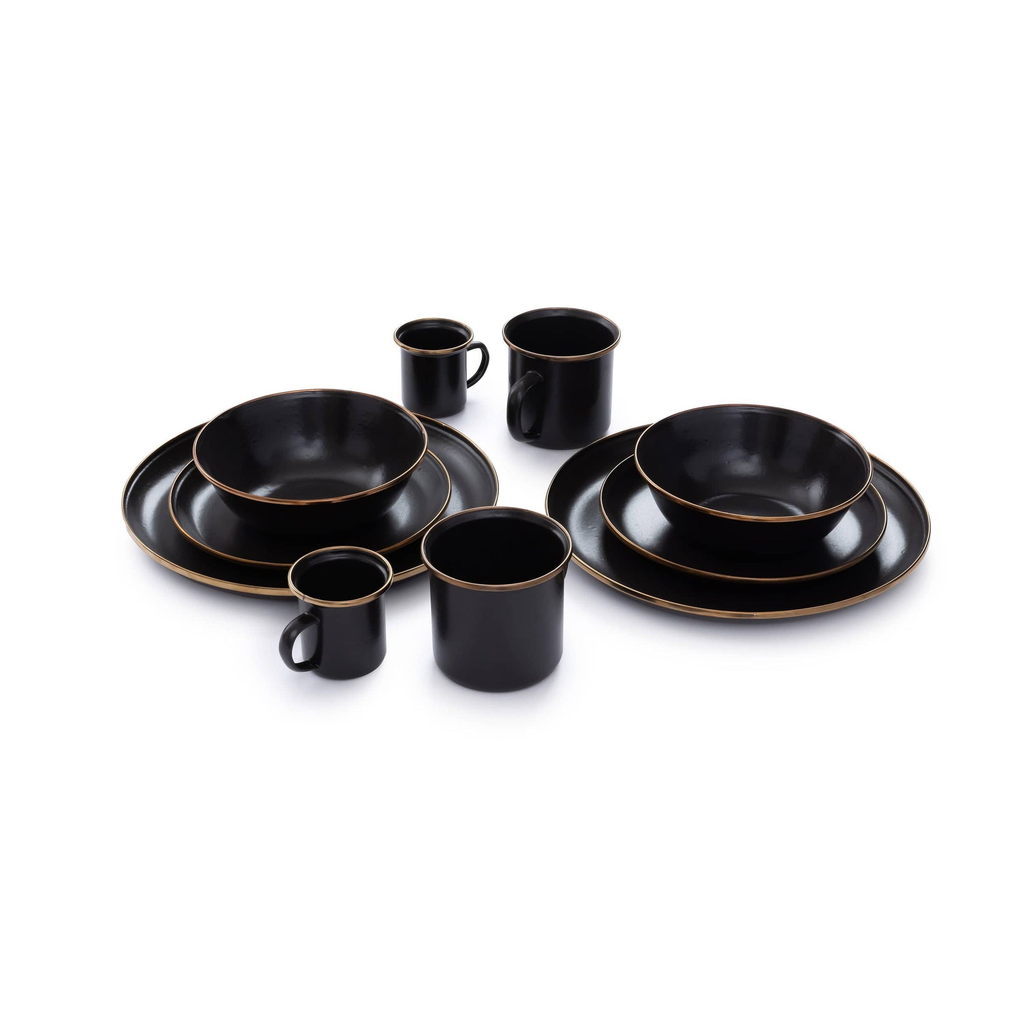 Enamel Cup Set Charcoal Indoor/Outdoor alt 0