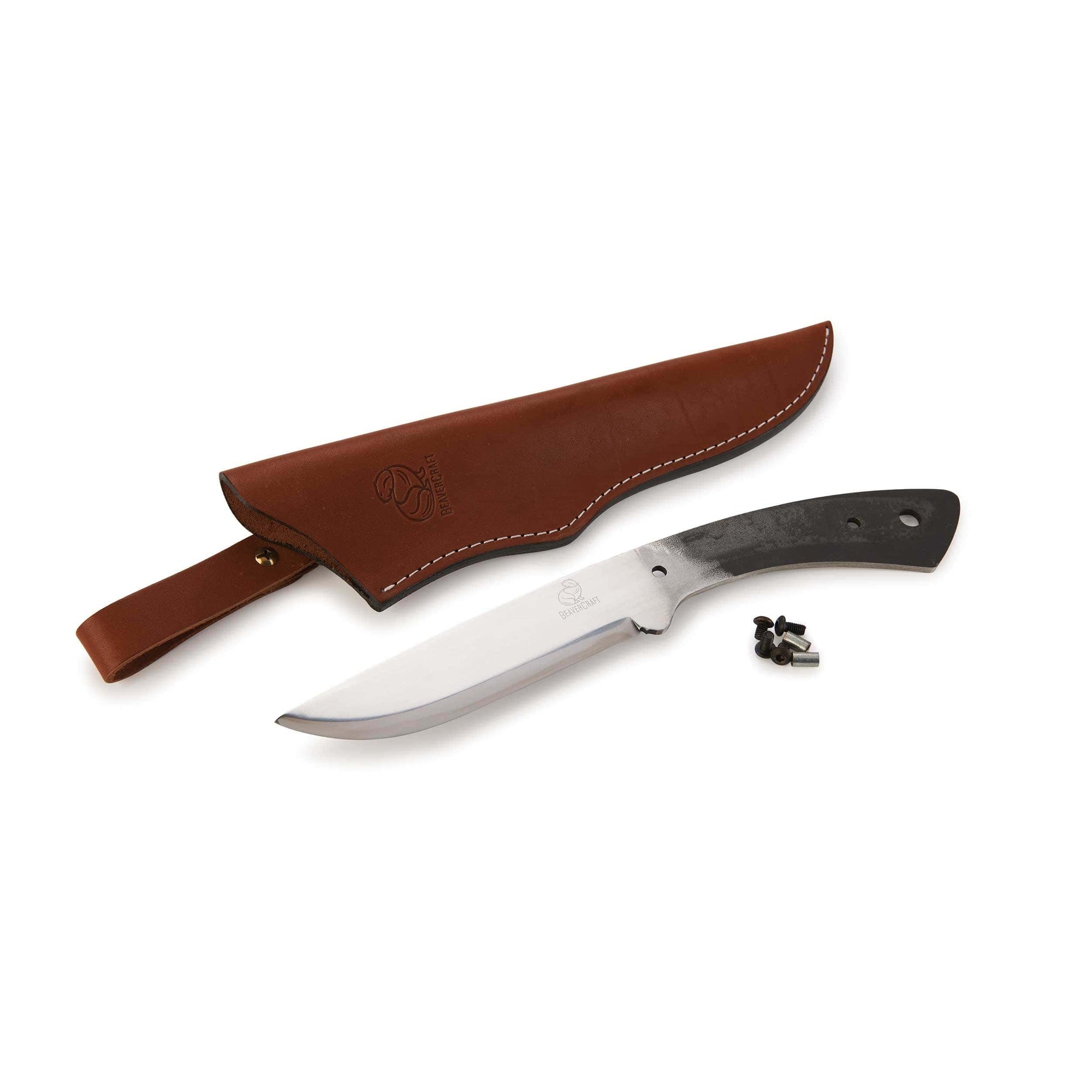 Dune Fixed Blade Bushcraft Knife for Hunting and Fishing - 10-1/2" - Unfinished Kit alt 0