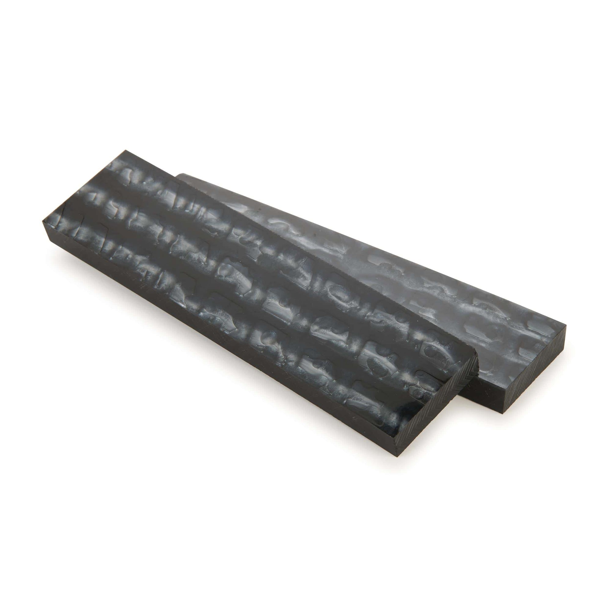 Poly Resin Knife Scales - 3/8" x 2" x 7" - Liquid Silver - Pair alt 0