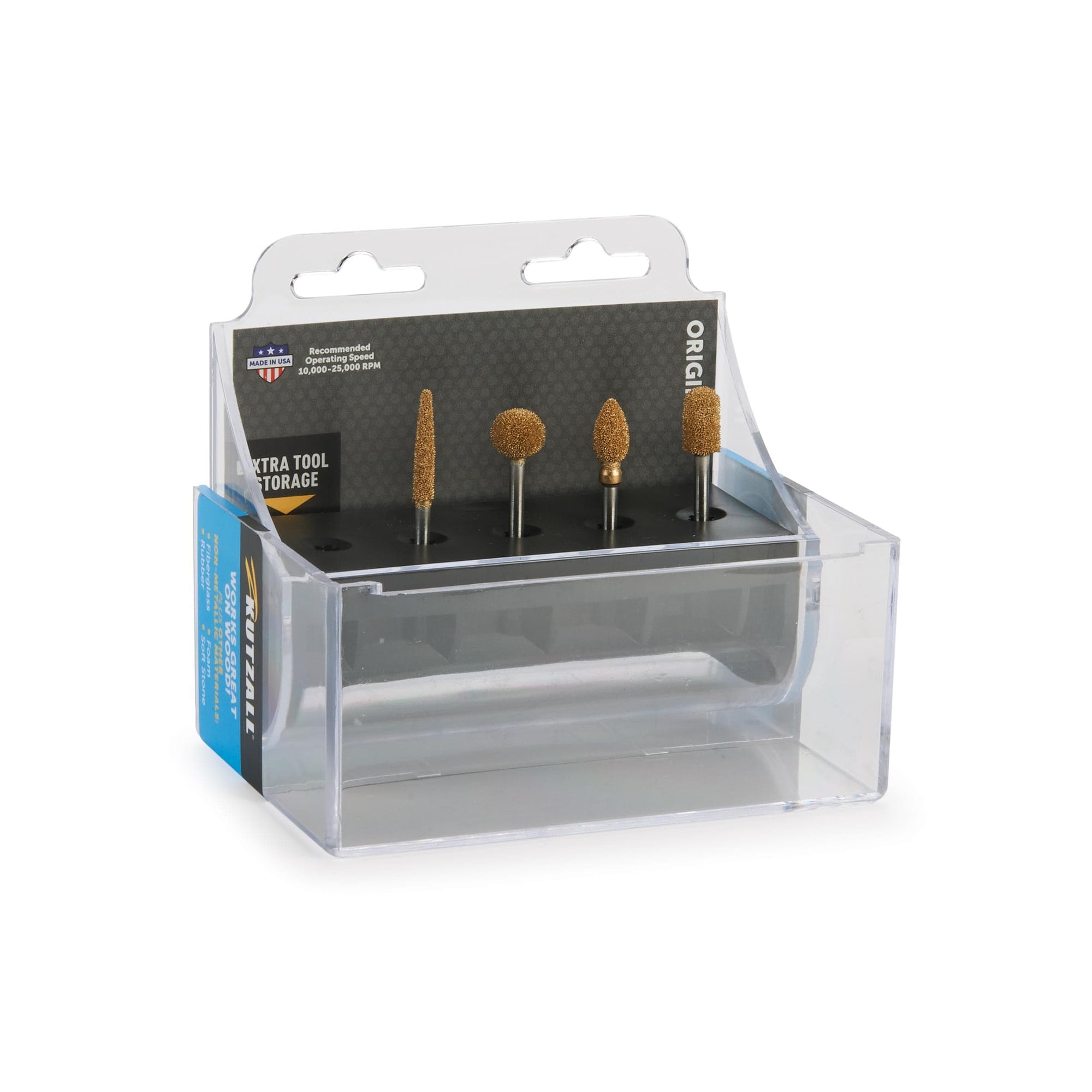 Original Rotary Burr Set - 1/8" Shaft - Fine - 4 Piece alt 0