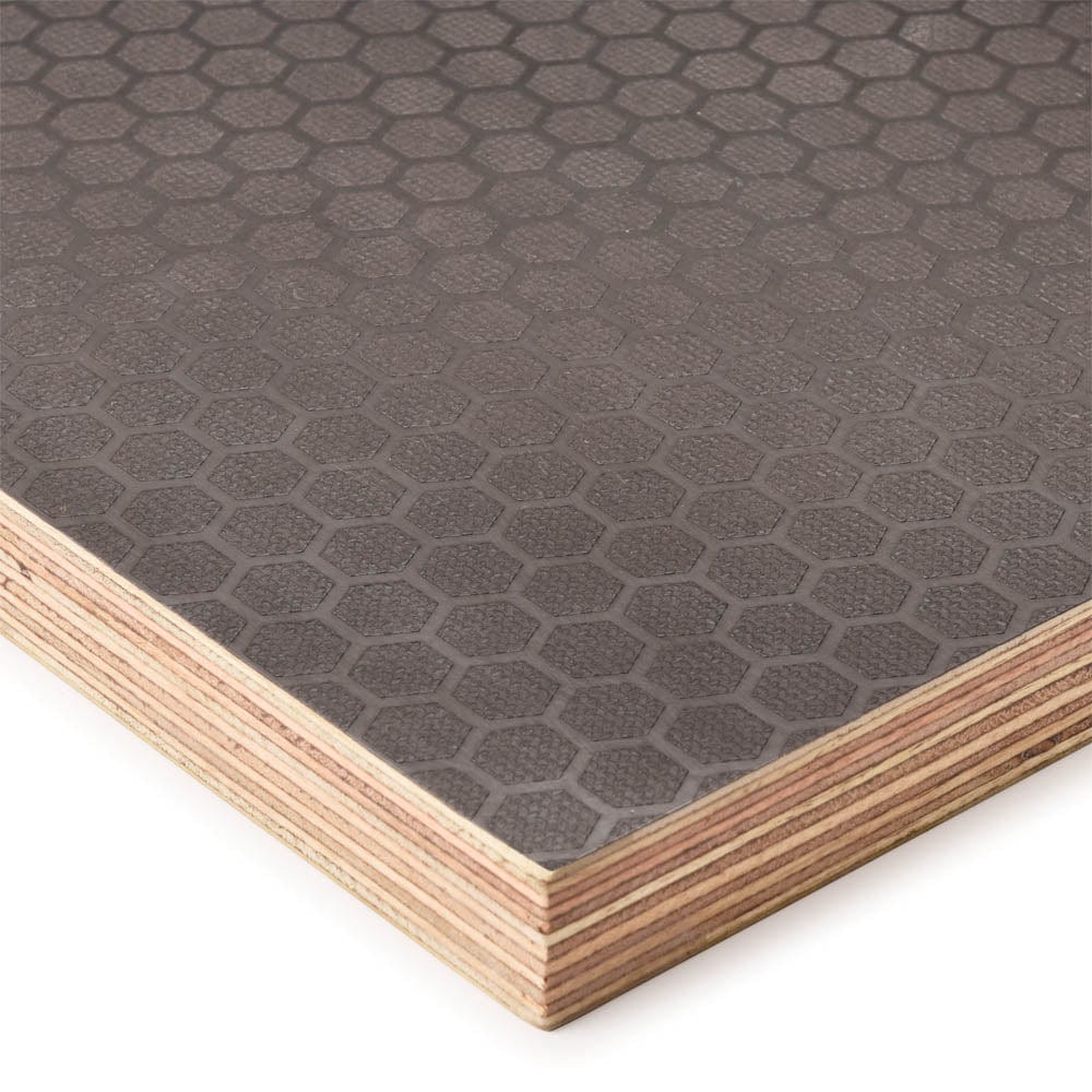 Hexaply Anti-Slip Phenolic Plywood - 13/16" (21 mm) x 24" x 48" - Black