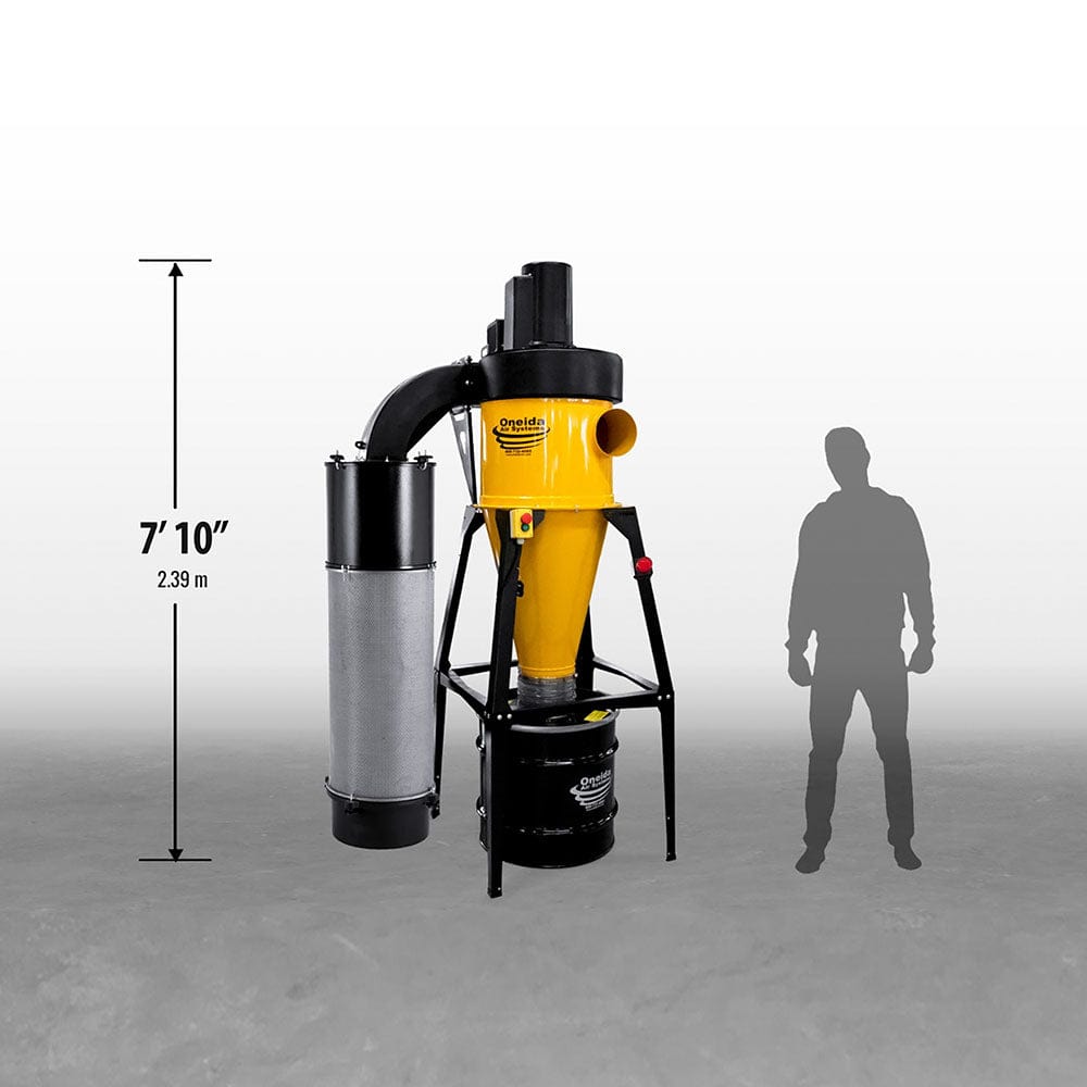 5HP Dust Gorilla Pro with SMART Boost, 35 Gallon Drum, and Stand