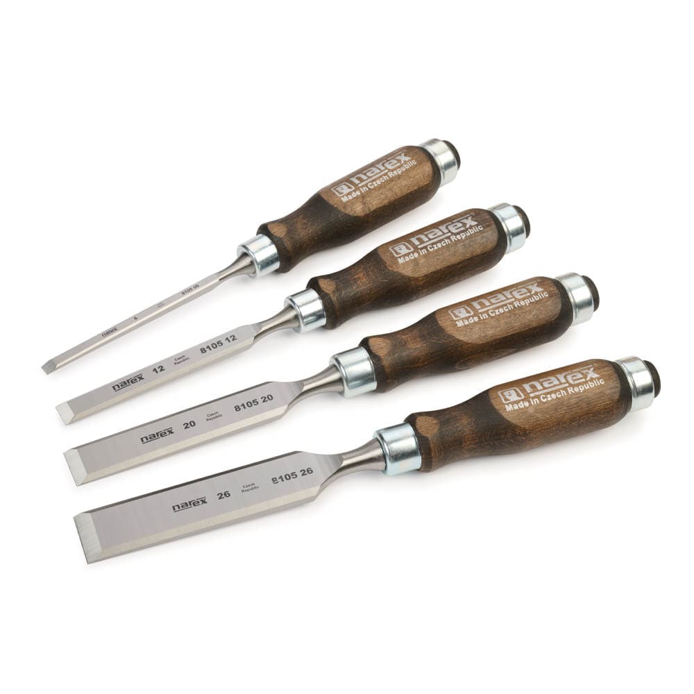 Wood Line PROFI Beveled Edge Chisels - 4 Piece