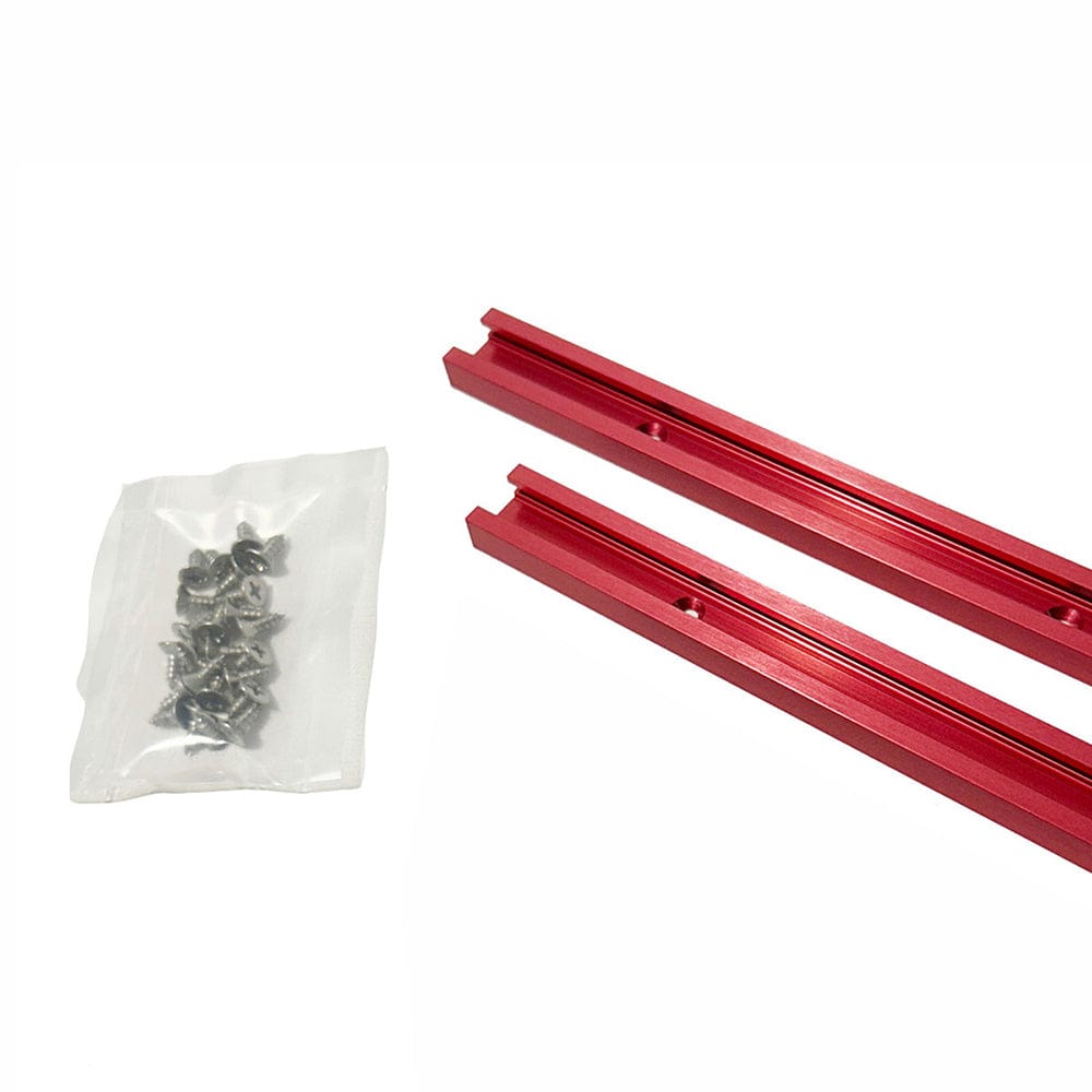 24" Universal Profile T-Track Kit- Red- 2 Piece