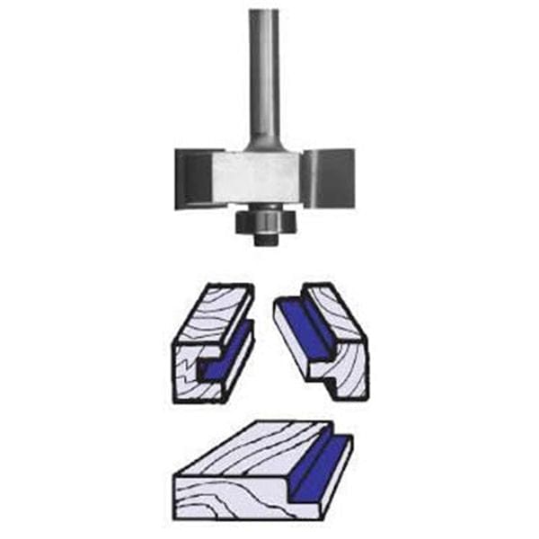 1904 Slotting And Rabbeting Router Bit 1/4" SH 1-1/4" D X 1/8" CL X 3/8" CD 2" OL alt 0